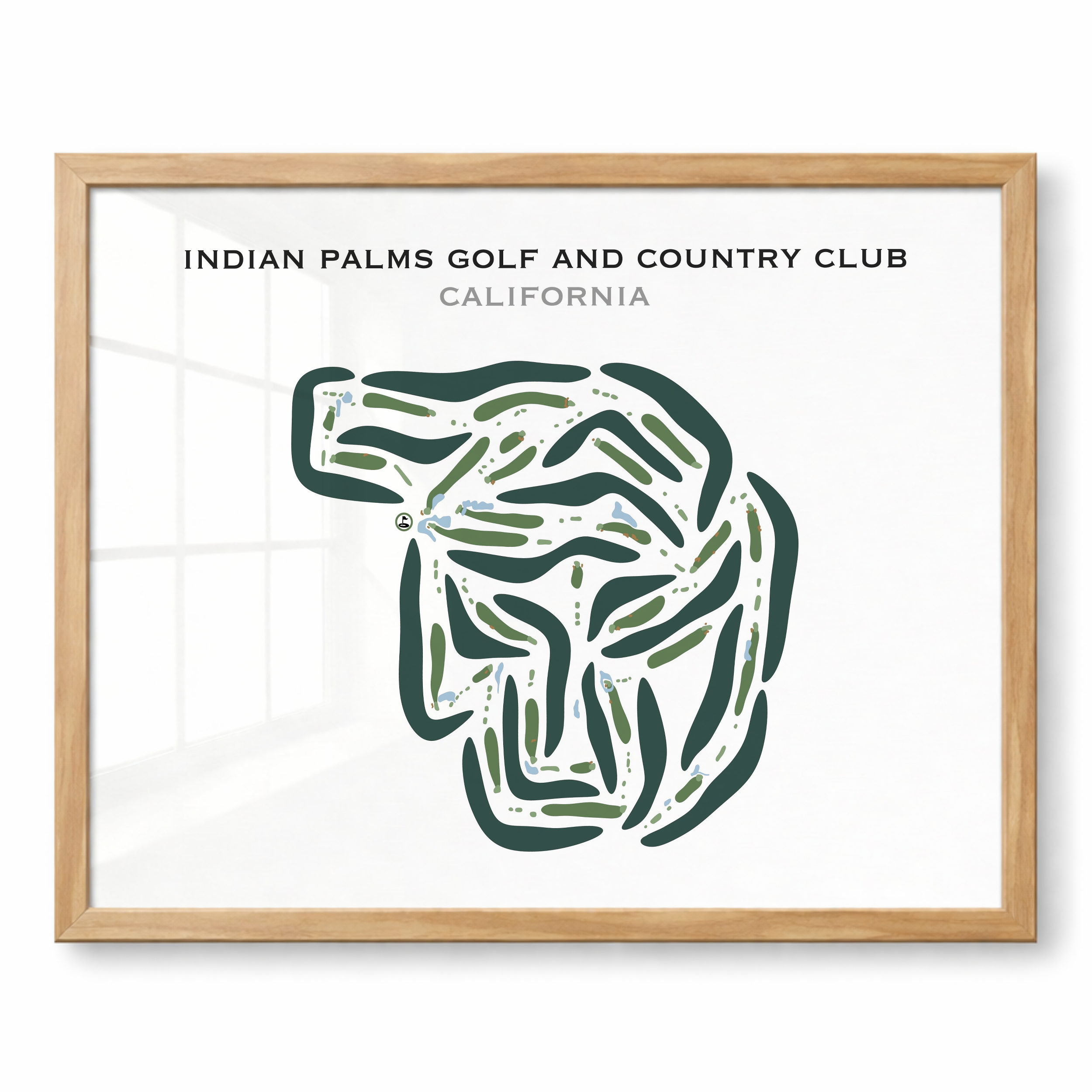 Indian Palms Golf & Country Club, California - Printed Golf Courses