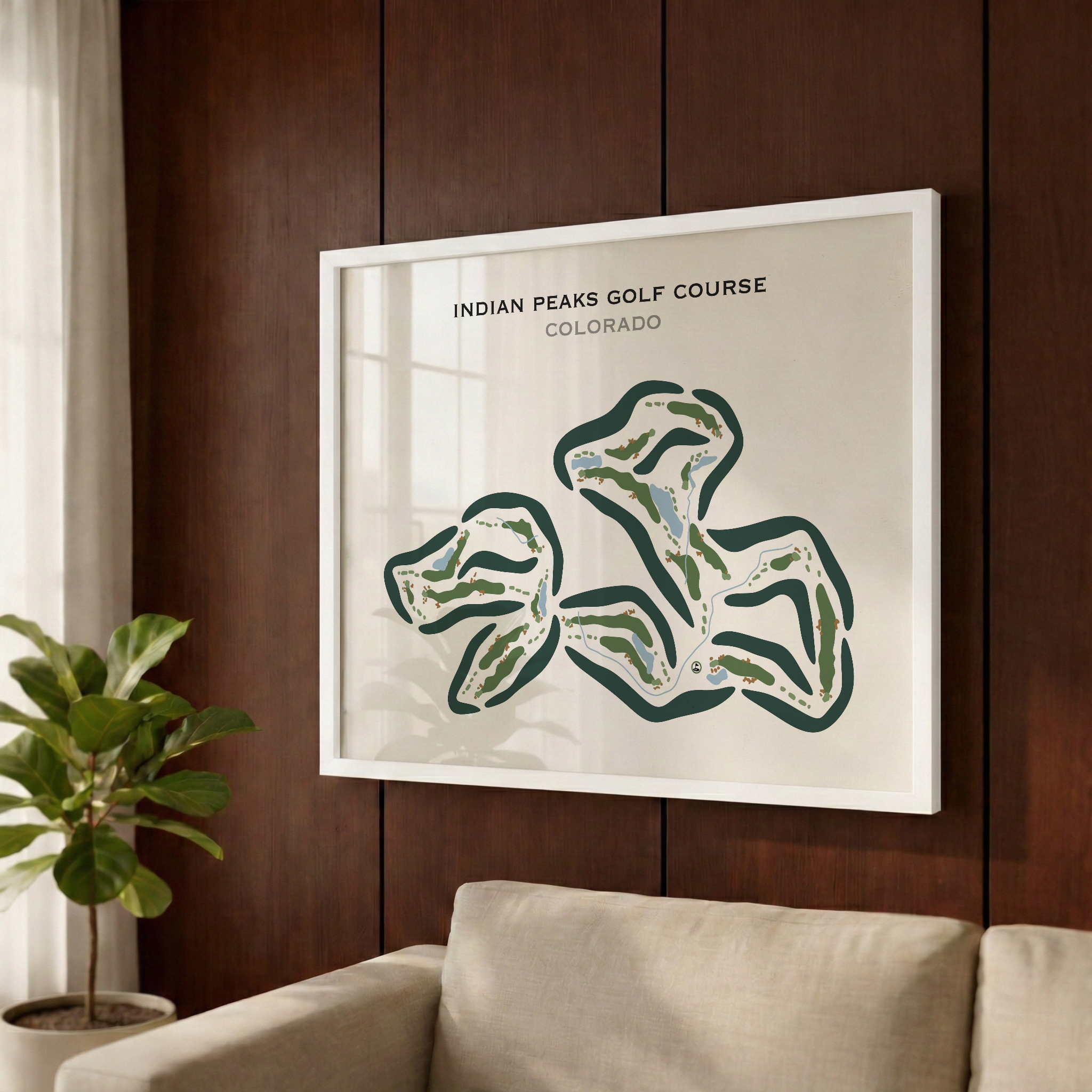 Indian Peaks Golf Course, Colorado - Printed Golf Courses