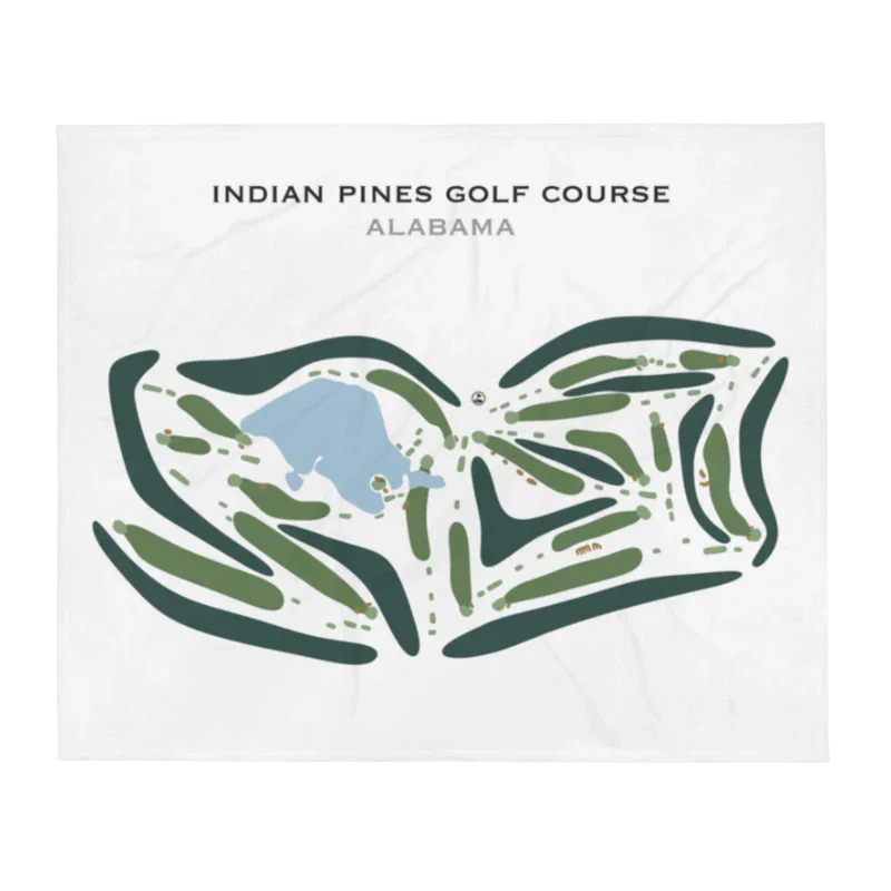 Indian Pines Golf Course, Alabama - Printed Golf Courses