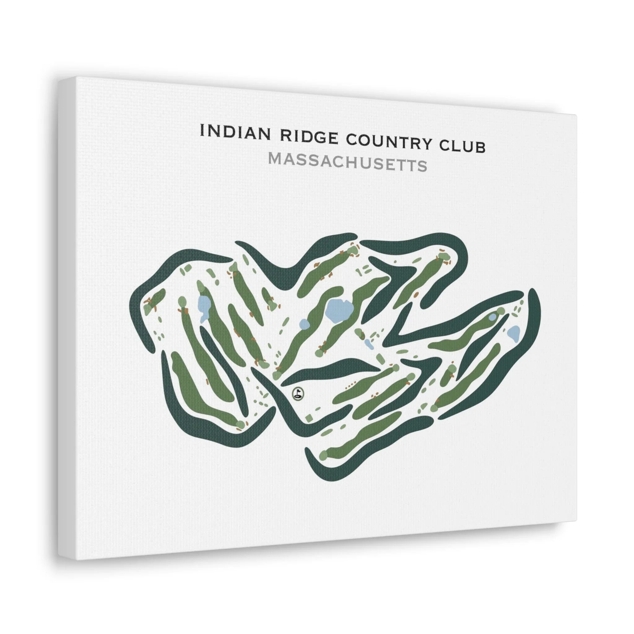 Indian Ridge Country Club, Massachusetts - Printed Golf Courses