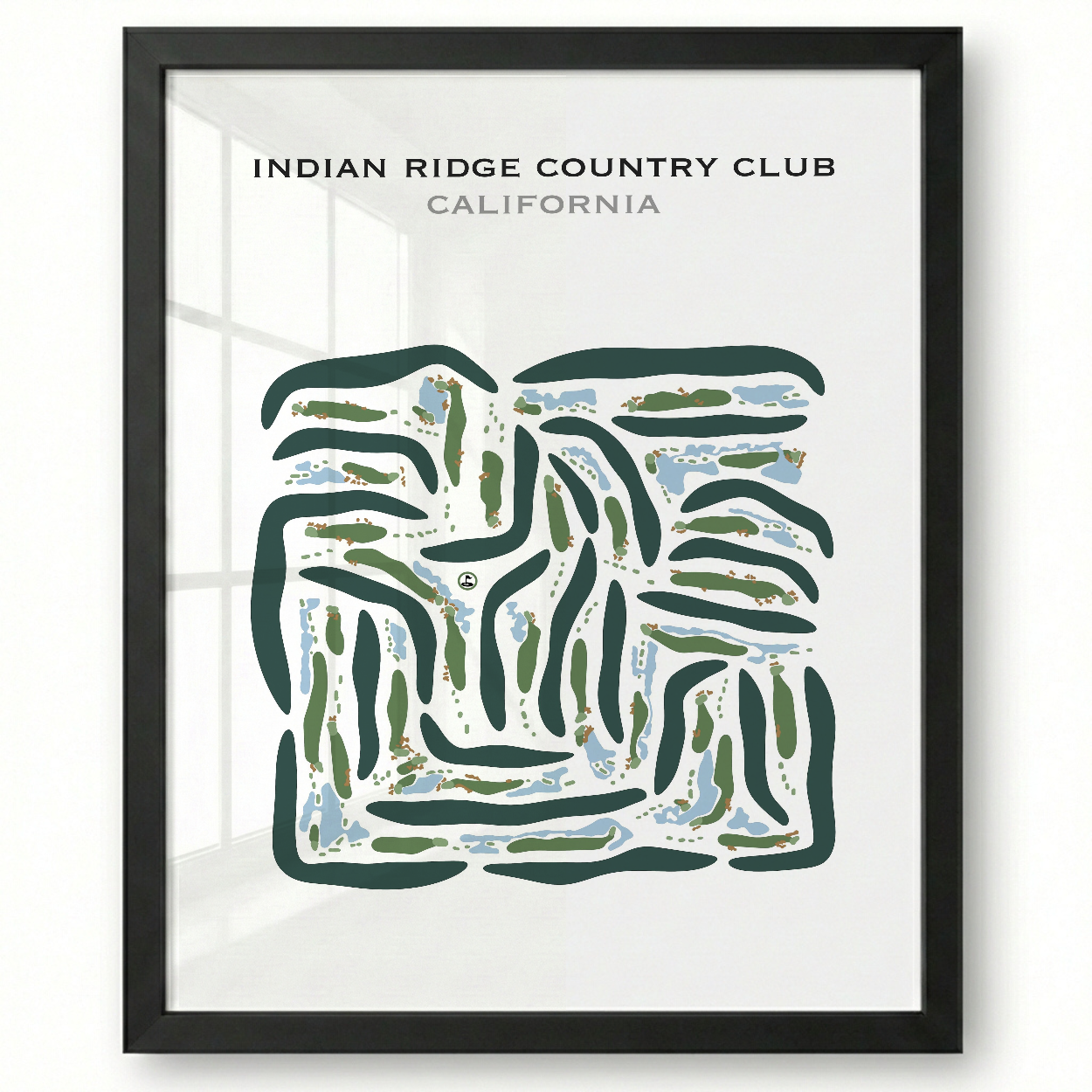 Indian Ridge Country Club, California - Printed Golf Courses