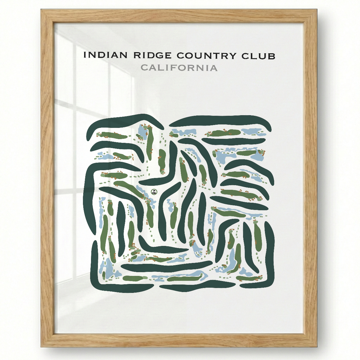 Indian Ridge Country Club, California - Printed Golf Courses