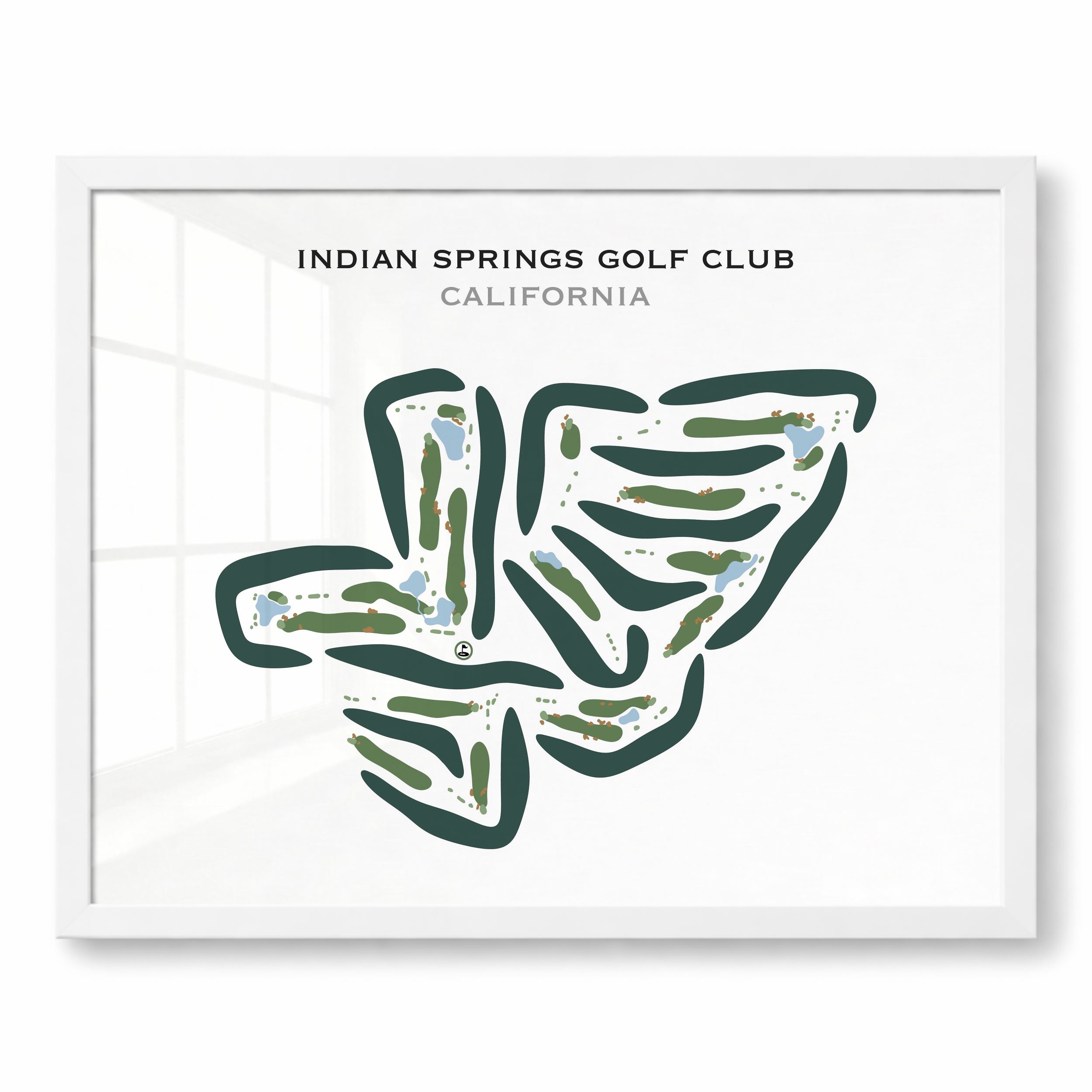 Indian Springs Golf Club, California - Printed Golf Courses