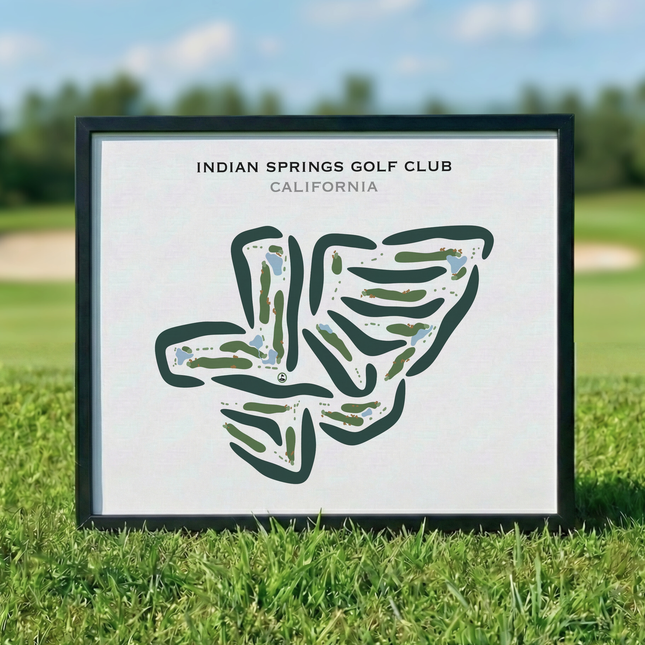 Indian Springs Golf Club, California - Printed Golf Courses