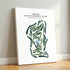 Indian Valley Country Club, Pennsylvania - Printed Golf Course