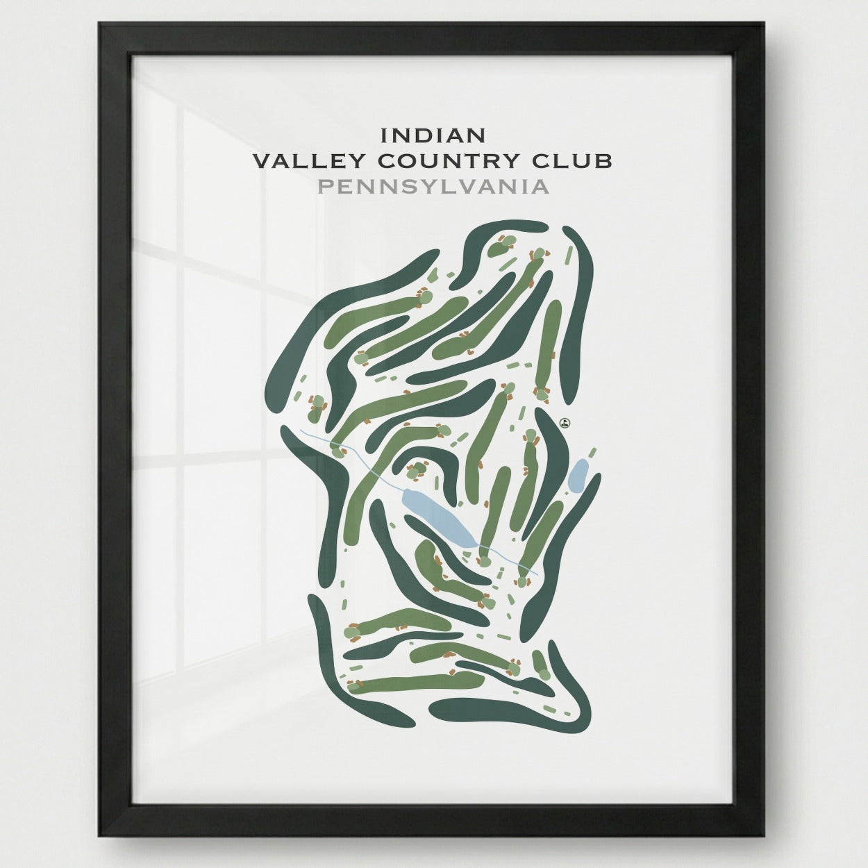 Indian Valley Country Club, Pennsylvania - Printed Golf Course