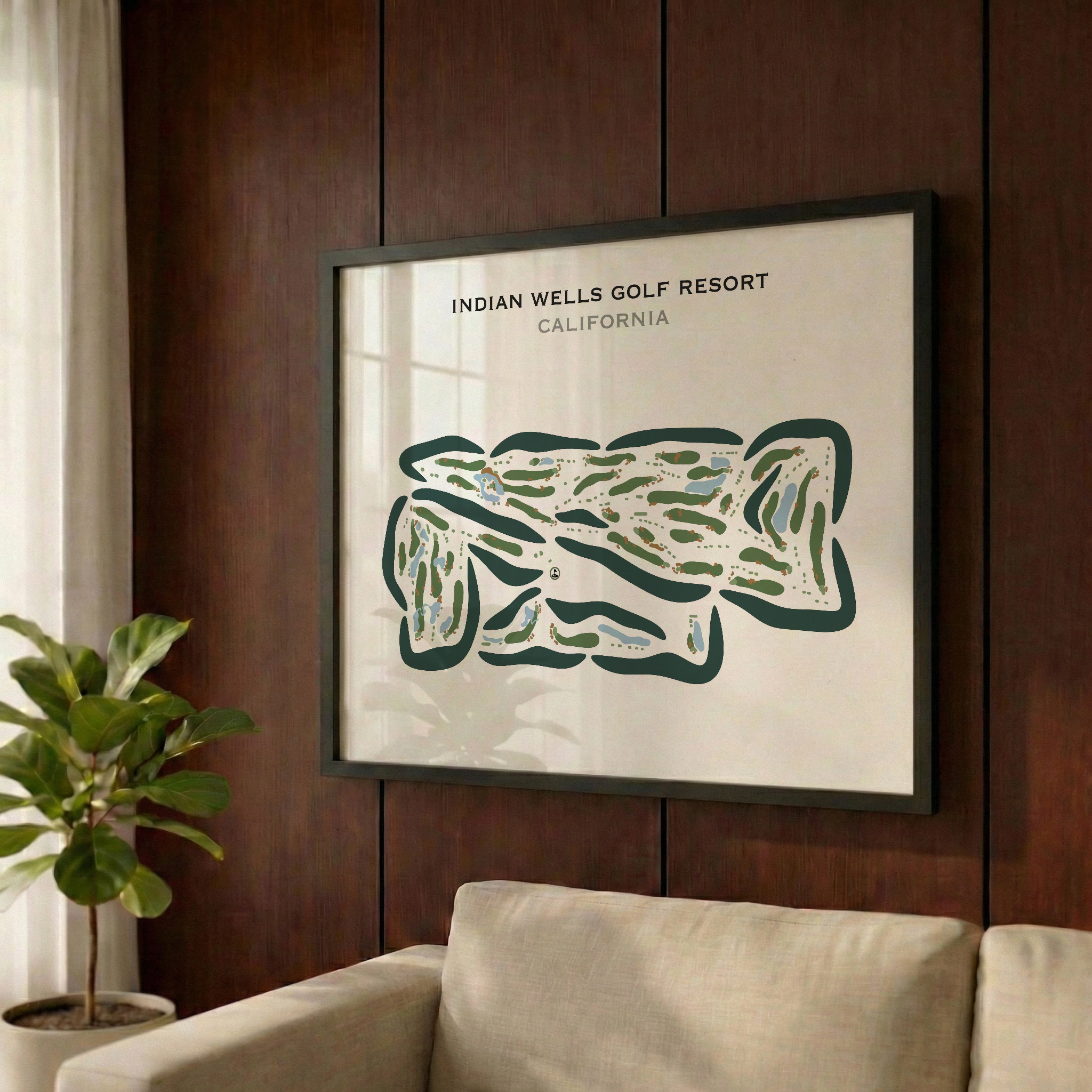 Indian Wells Golf Resort, California - Printed Golf Courses