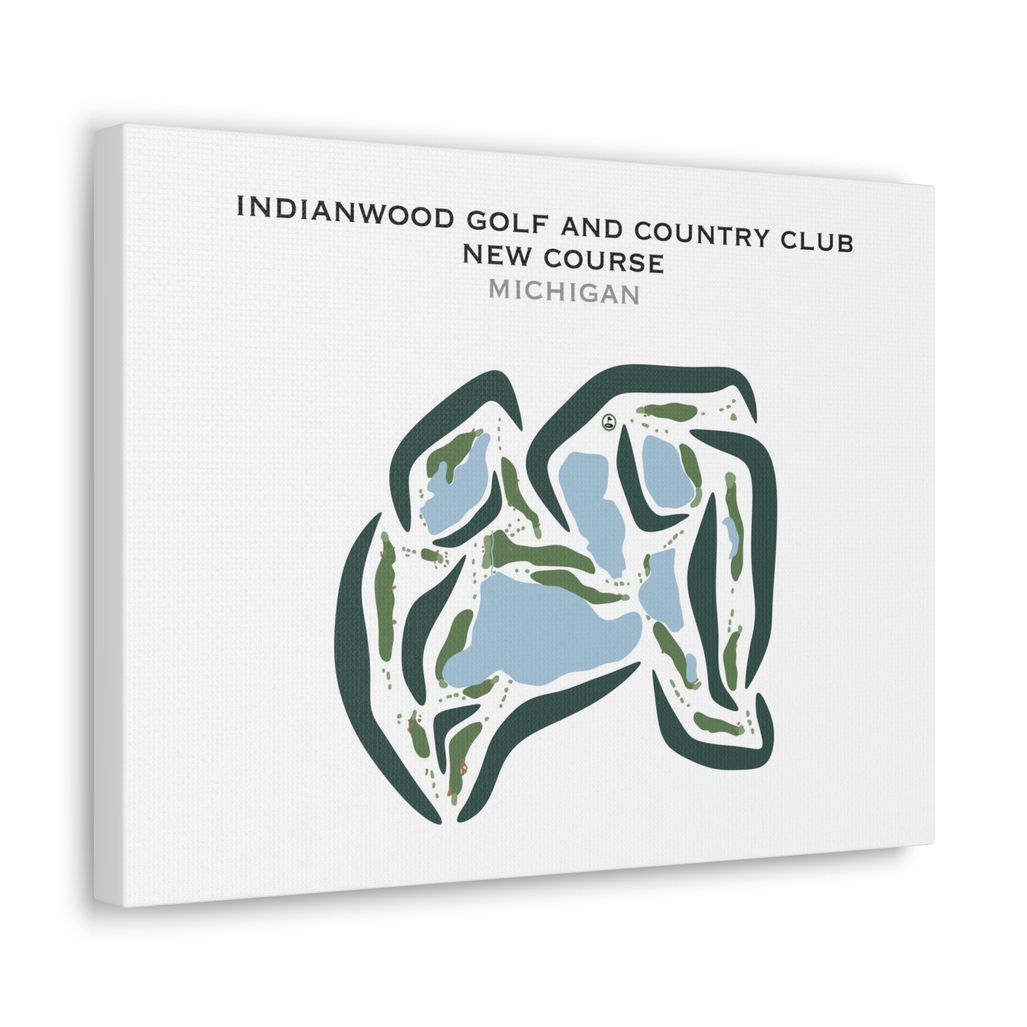 Indianwood Golf & Country Club - New Course, Michigan - Printed Golf Courses