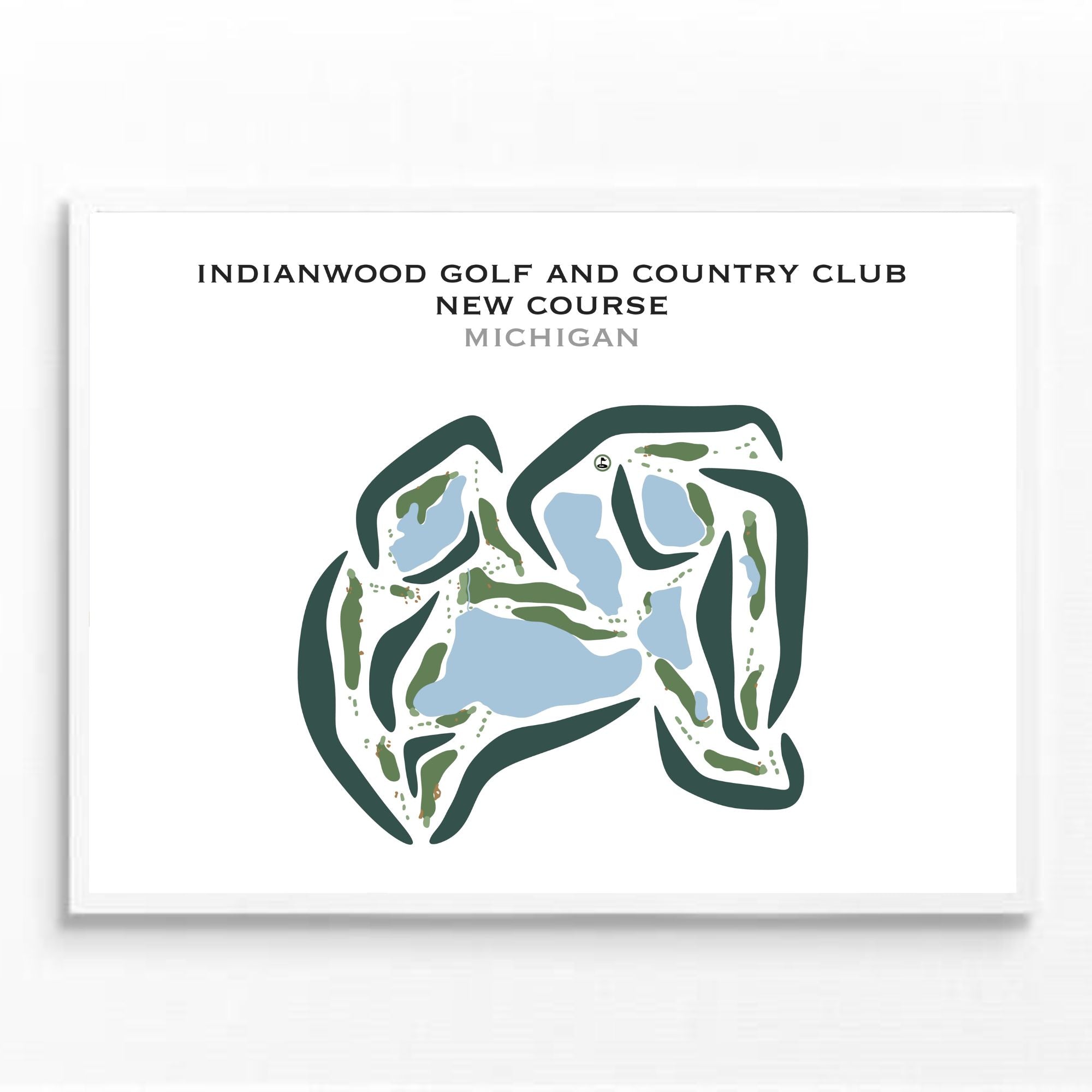 Indianwood Golf & Country Club - New Course, Michigan - Printed Golf Courses