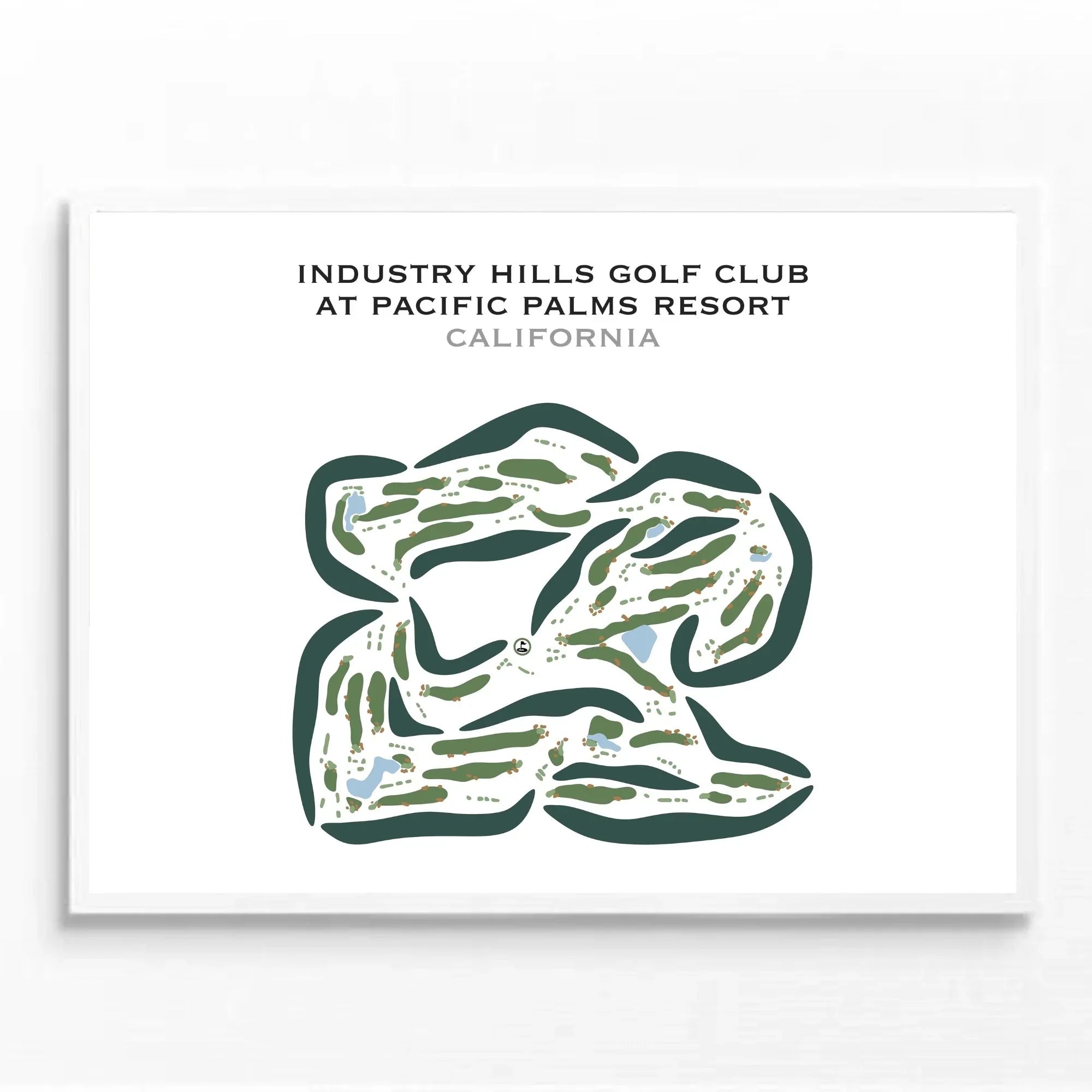 Industry Hills Golf Club at Pacific Palms Resort, California - Printed Golf Courses