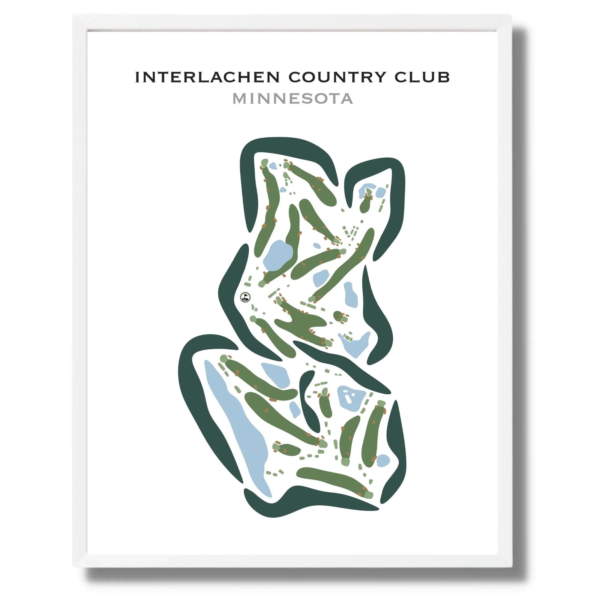 Interlachen Country Club, Minnesota - Printed Golf Courses