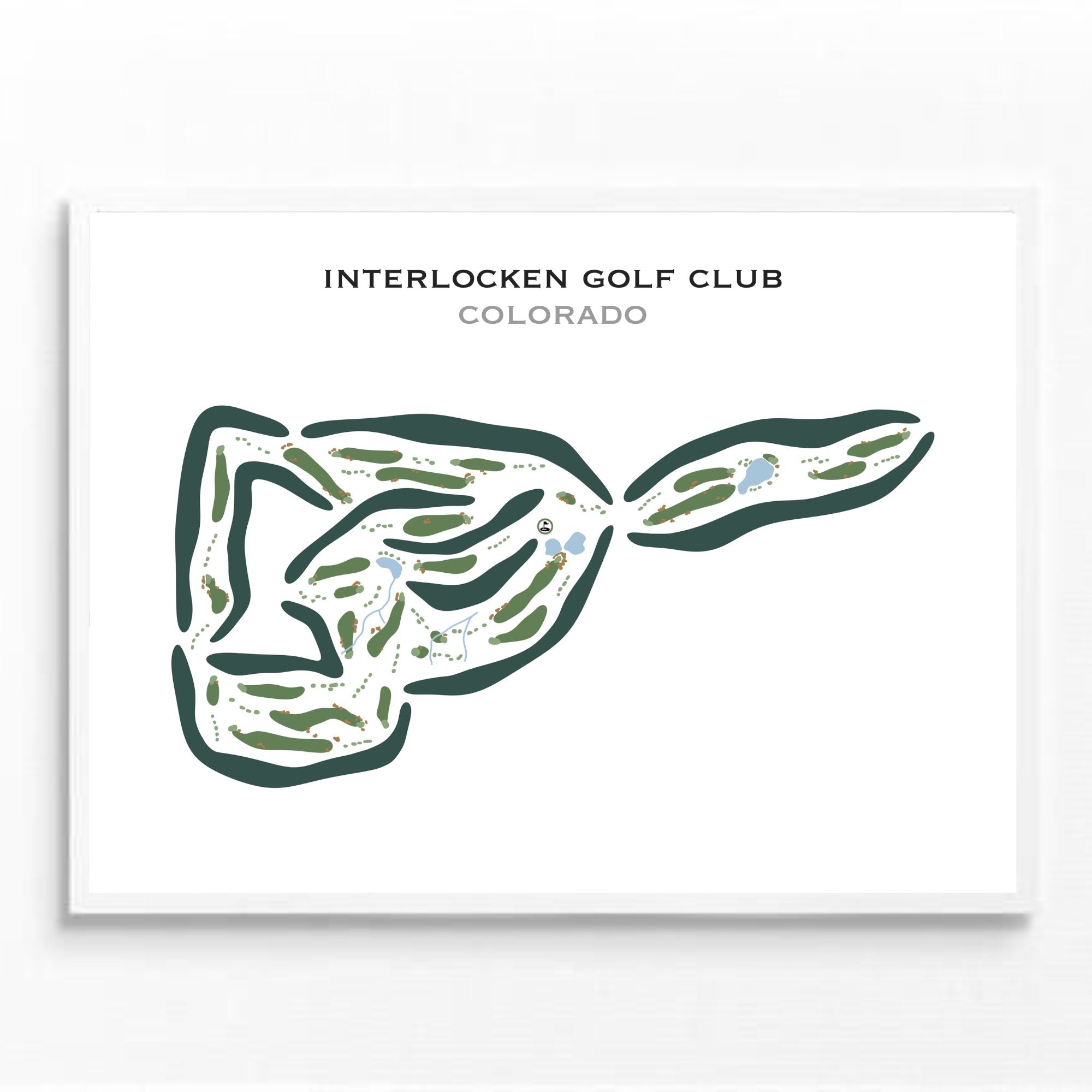 Interlocken Golf Club, Colorado - Printed Golf Courses
