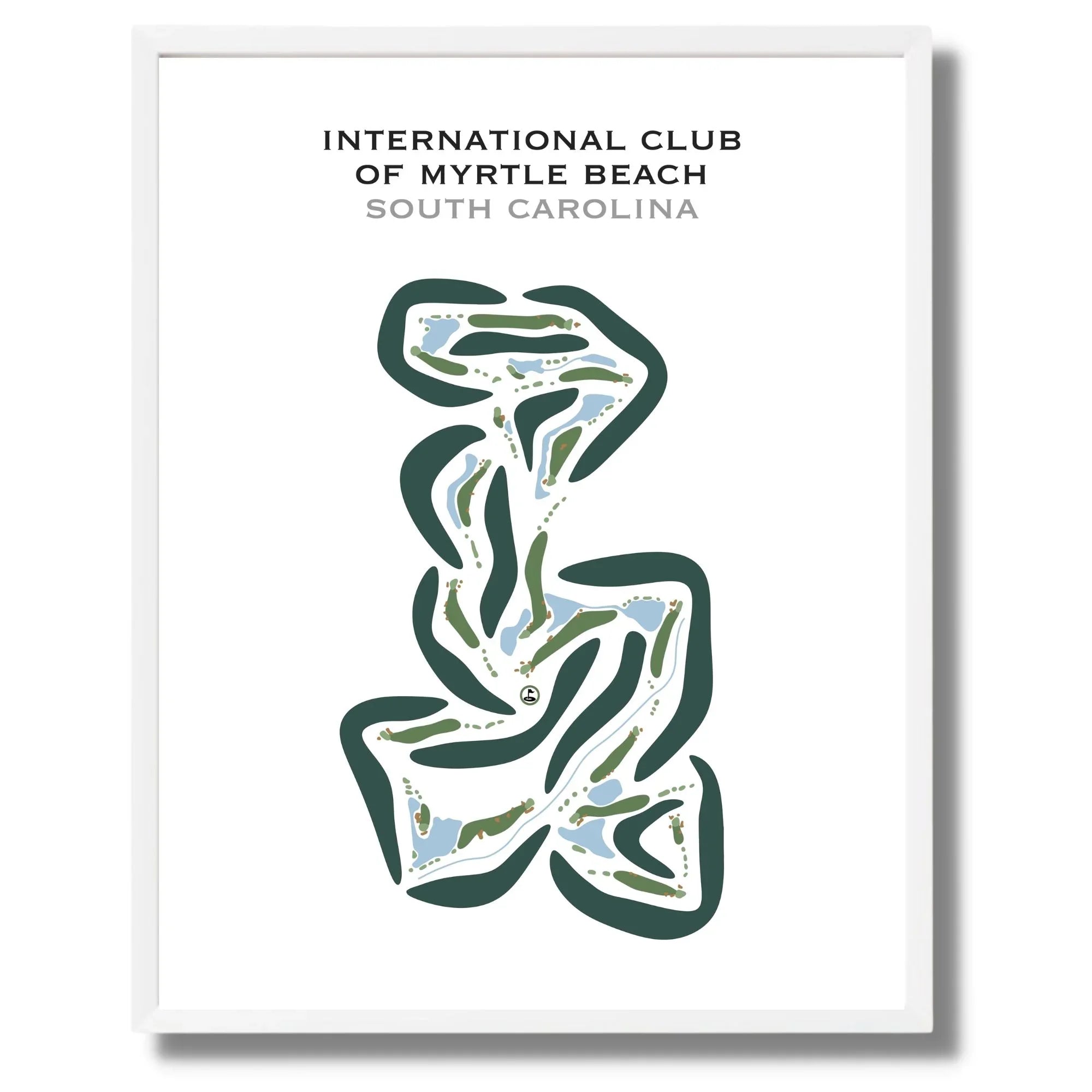 International Club of Myrtle Beach, South Carolina - Printed Golf Course