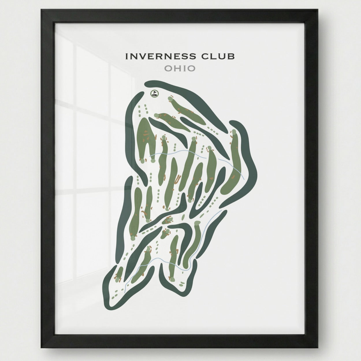 Inverness Club, Ohio - A - Printed Golf Course