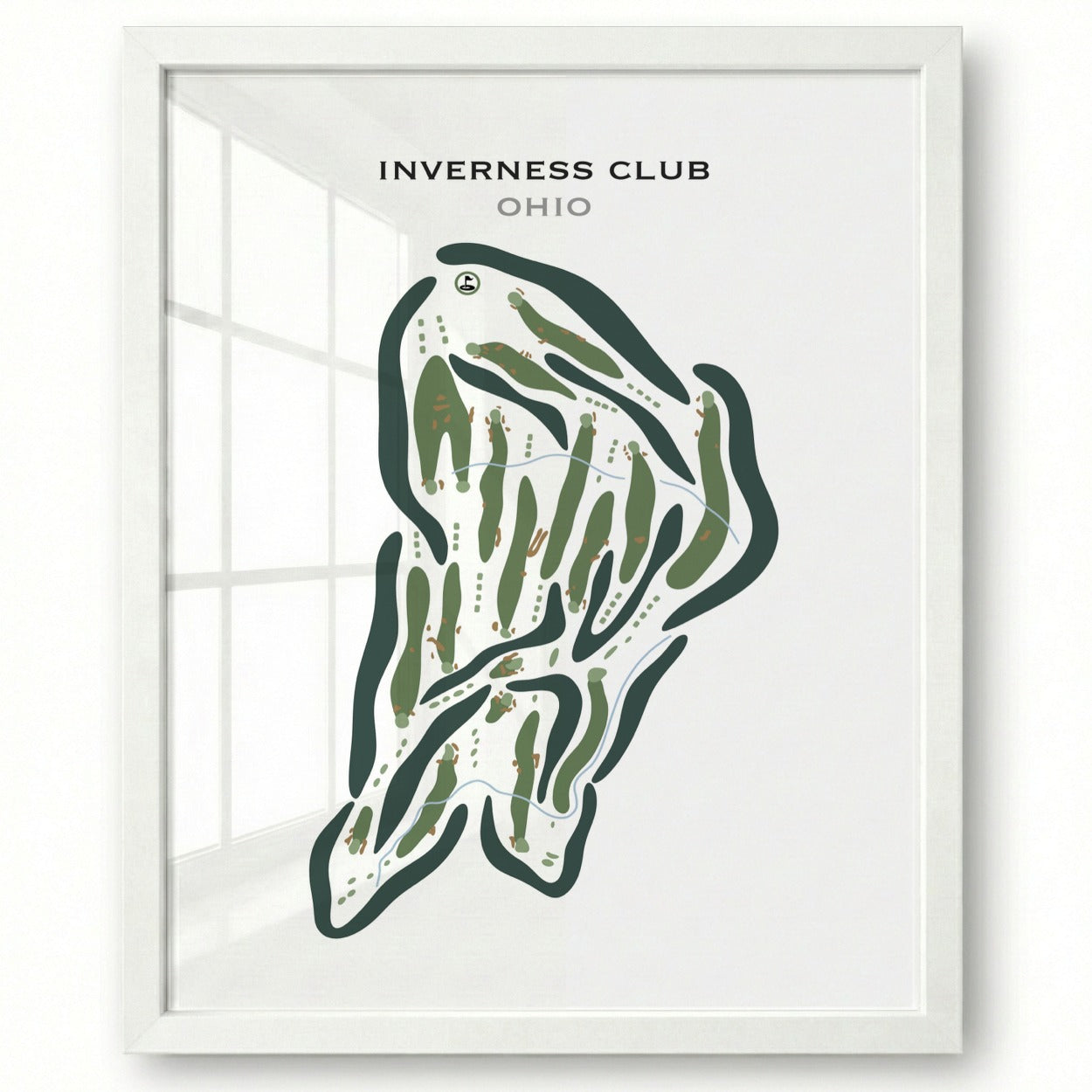 Inverness Club, Ohio - A - Printed Golf Course