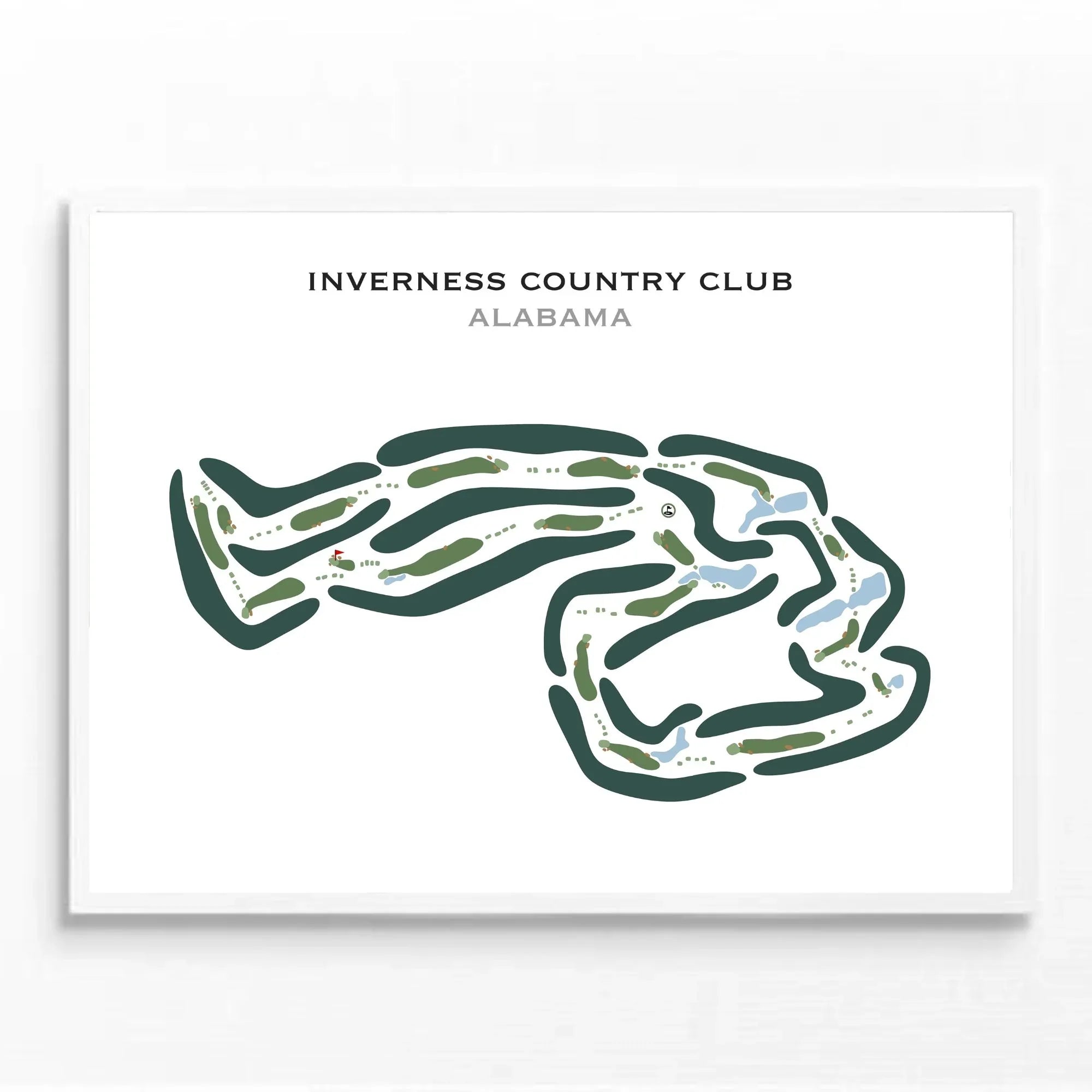Inverness Country Club, Alabama - Printed Golf Courses