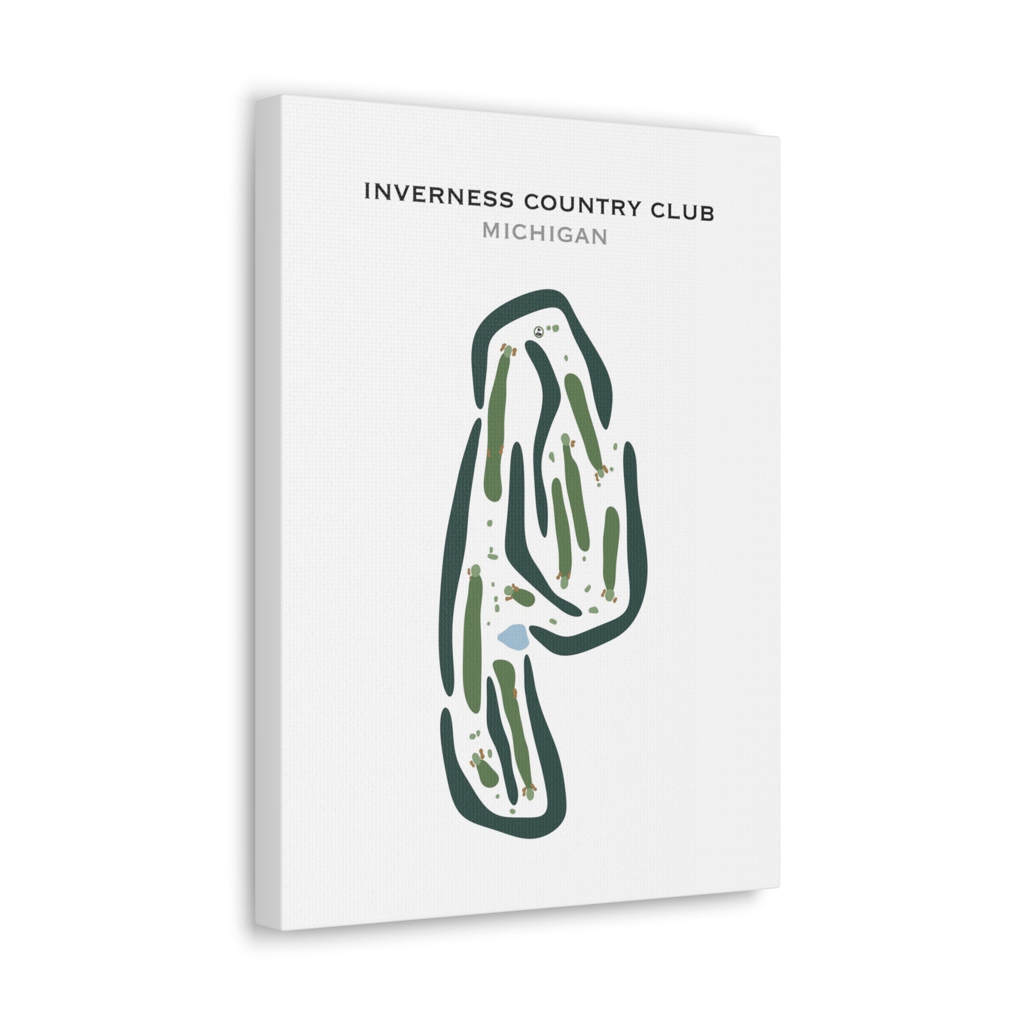 Inverness Country Club, Michigan - Printed Golf Courses