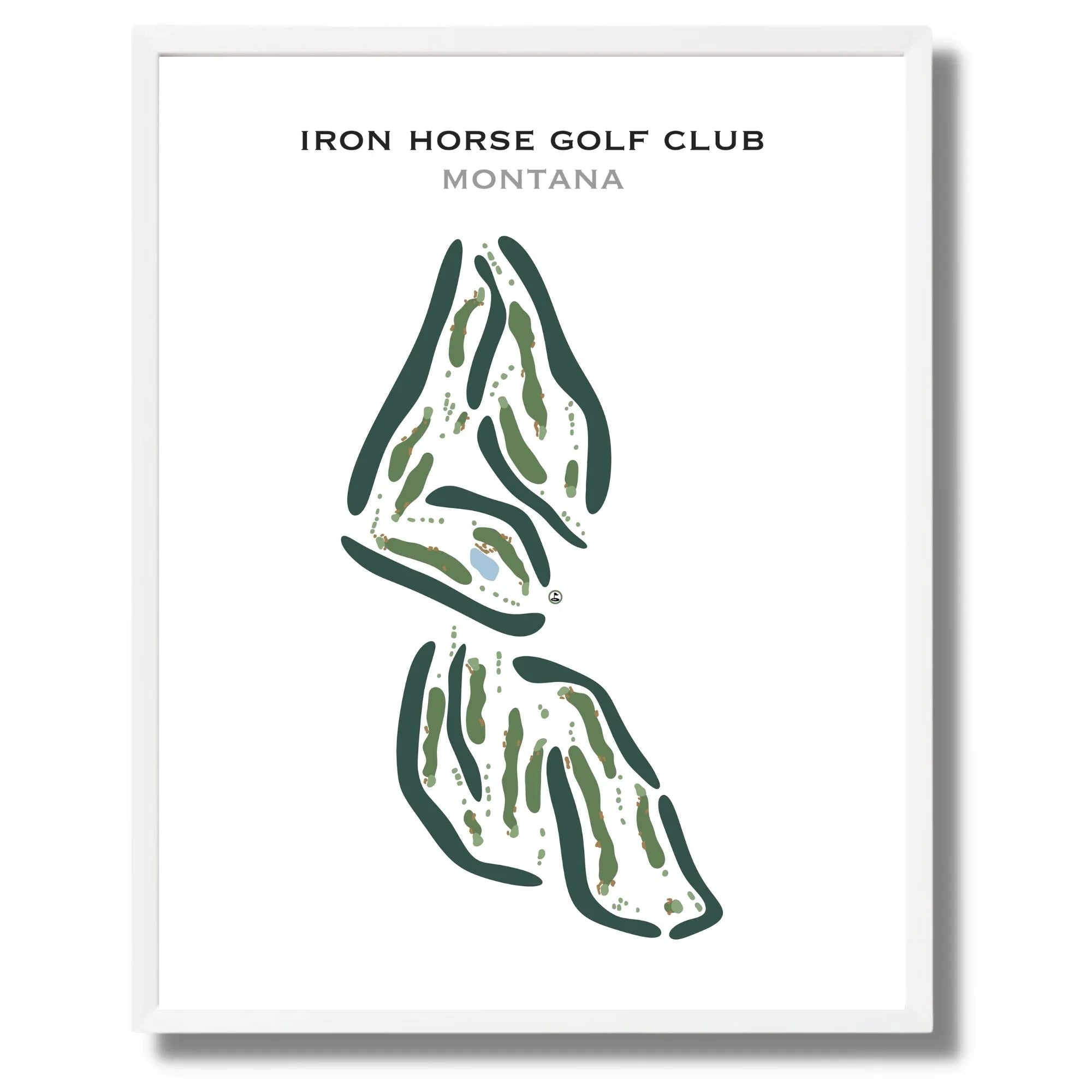 Iron Horse Golf Club, Montana - Printed Golf Course