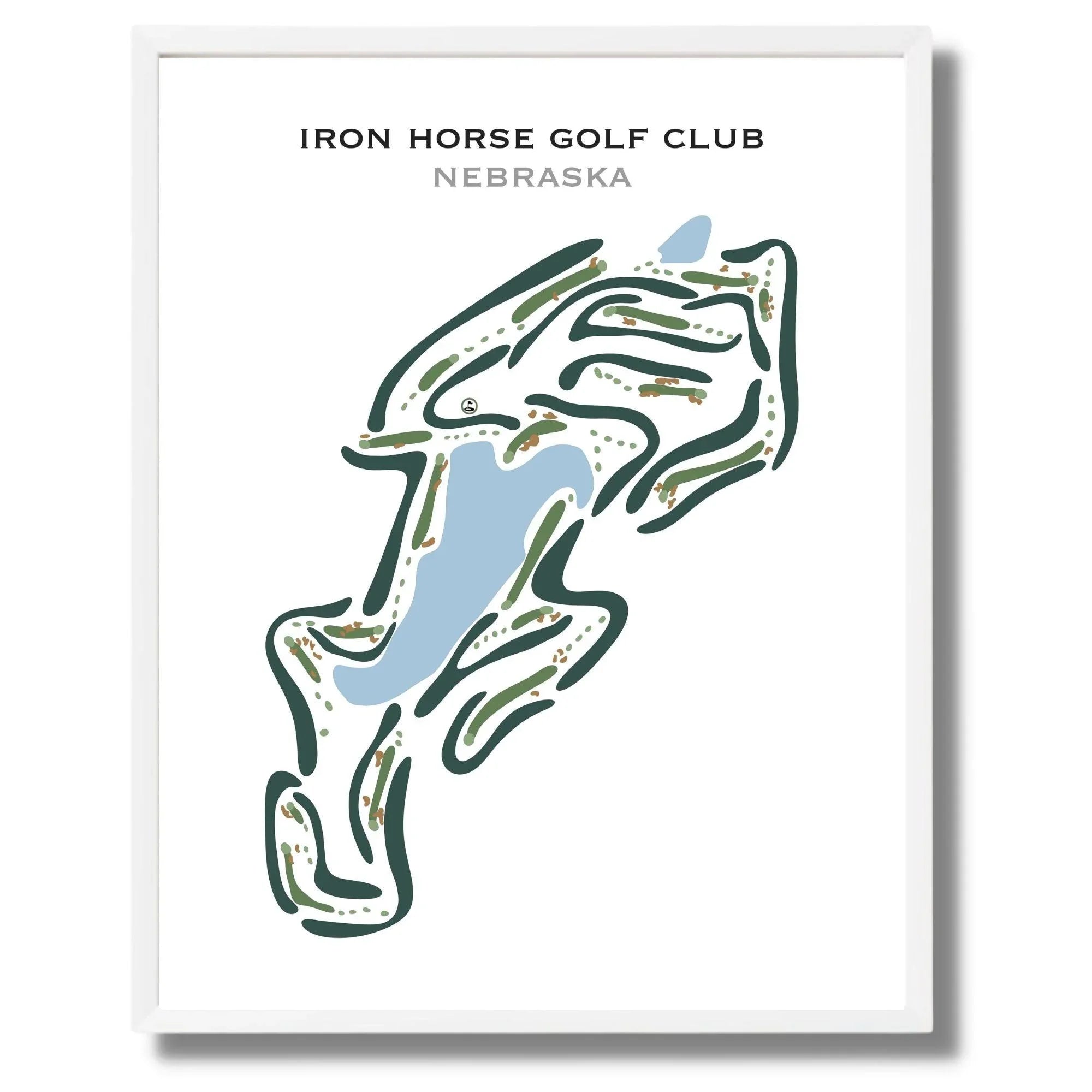 Iron Horse Golf Club, Nebraska - Printed Golf Courses