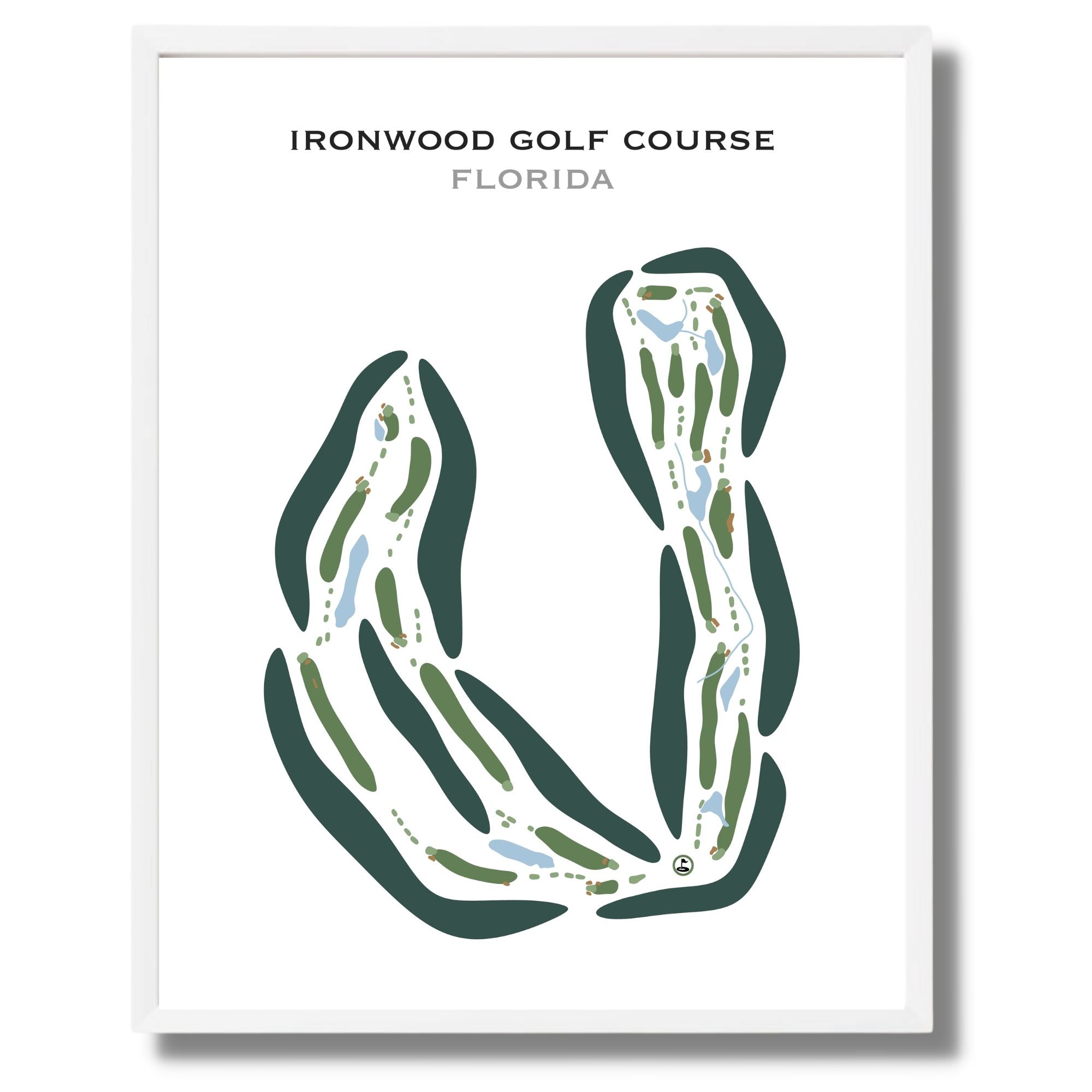 Ironwood Golf Course, Florida - Printed Golf Courses