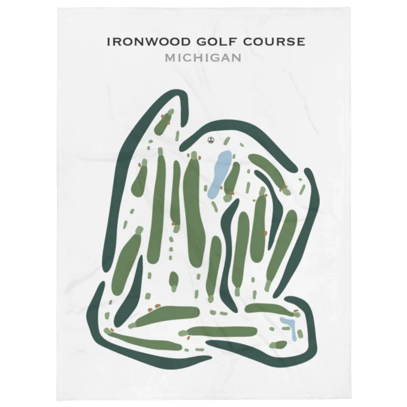 Ironwood Golf Course, Michigan - Printed Golf Courses