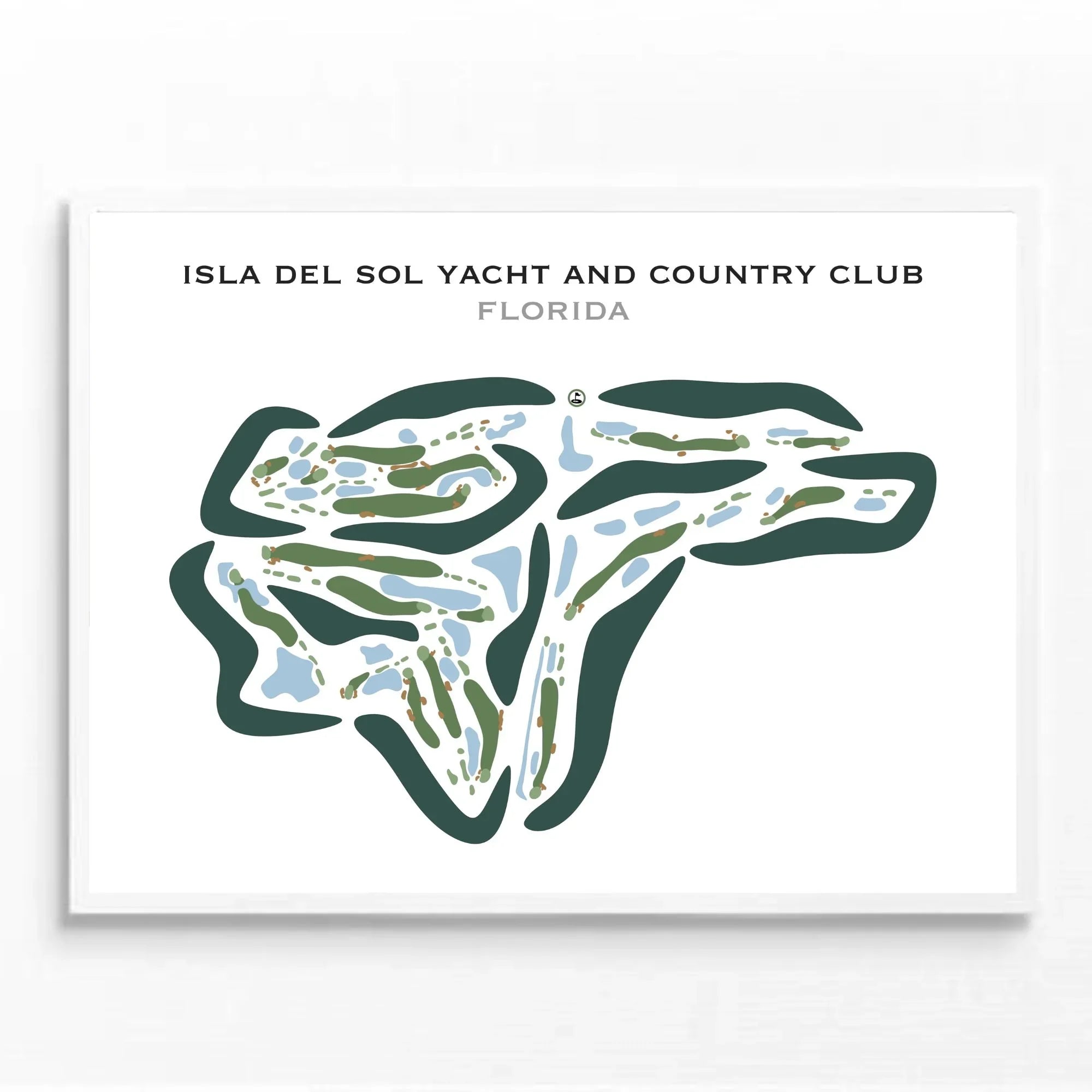 Isla Del Sol Yacht & Country Club, Florida - Printed Golf Courses