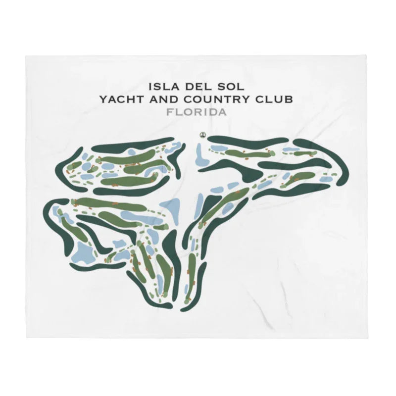 Isla Del Sol Yacht & Country Club, Florida - Printed Golf Course