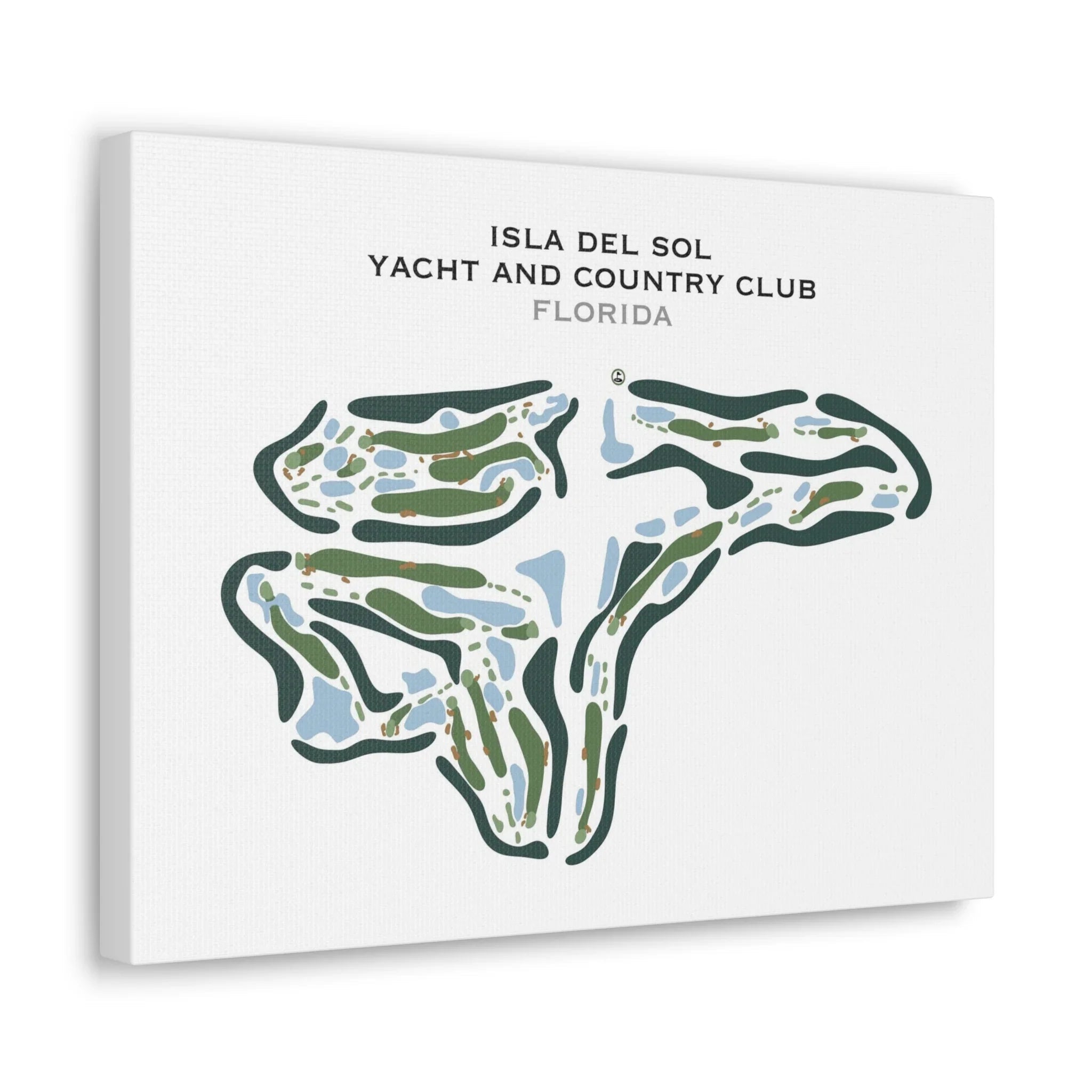 Isla Del Sol Yacht & Country Club, Florida - Printed Golf Course