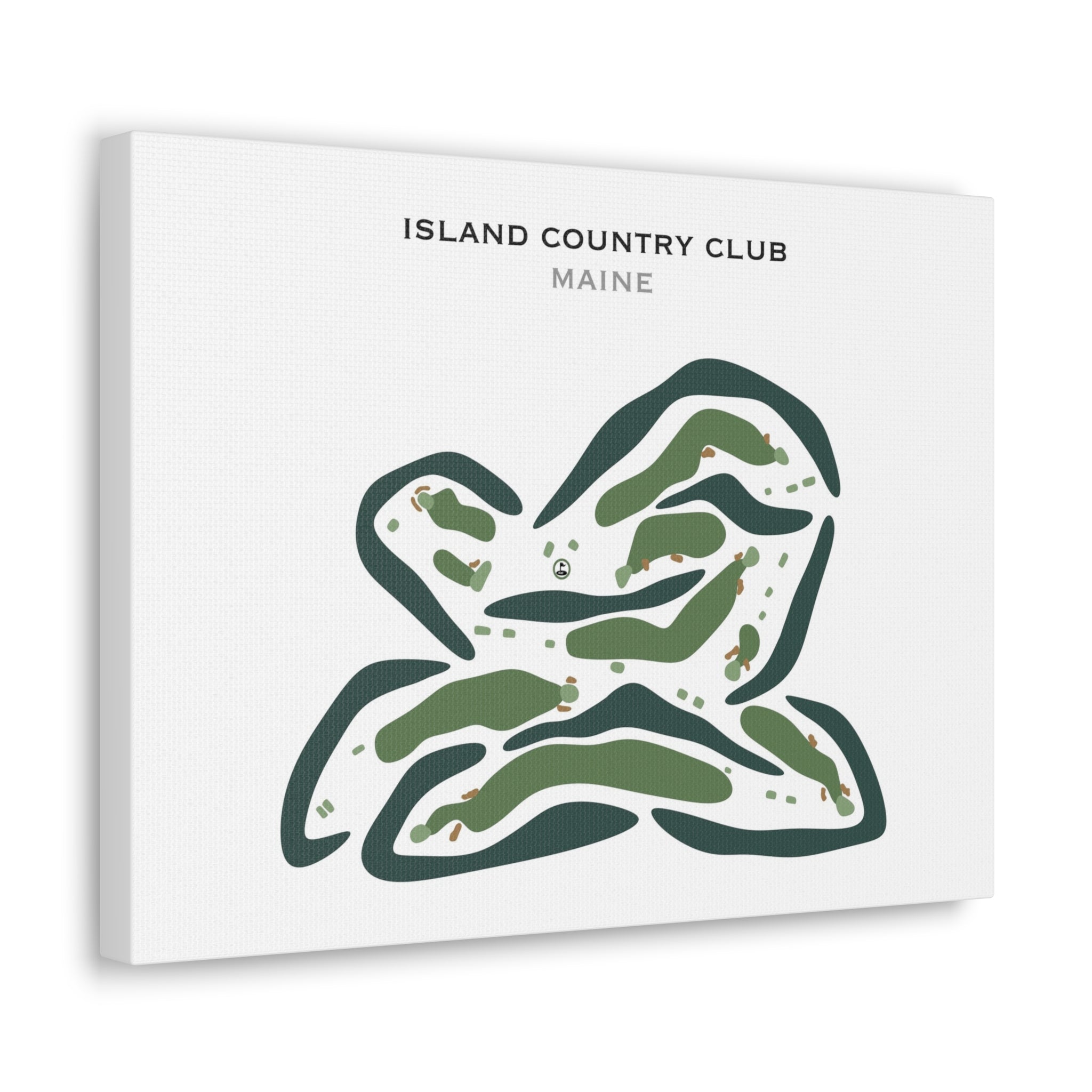 Island Country Club, Maine - Printed Golf Courses