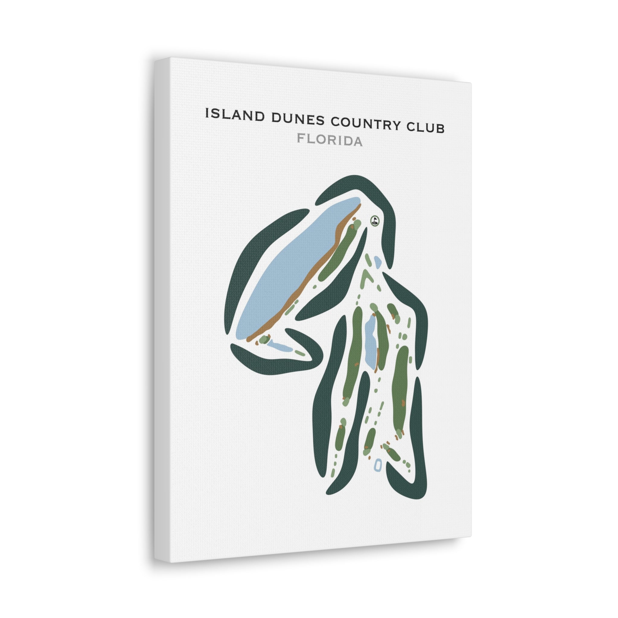 Island Dunes Country Club, Florida - Printed Golf Courses
