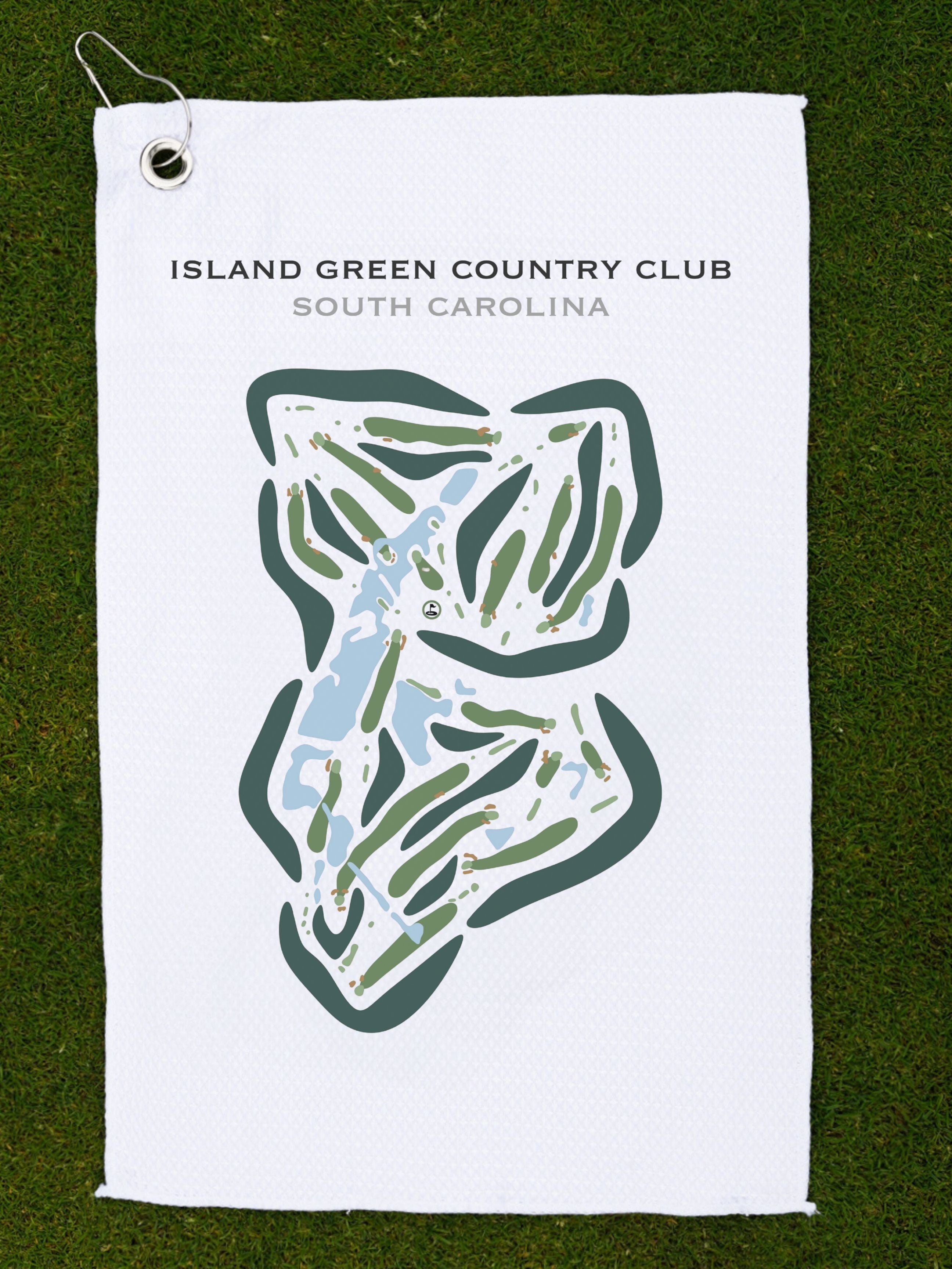 Island Green Country Club, South Carolina - Printed Golf Courses