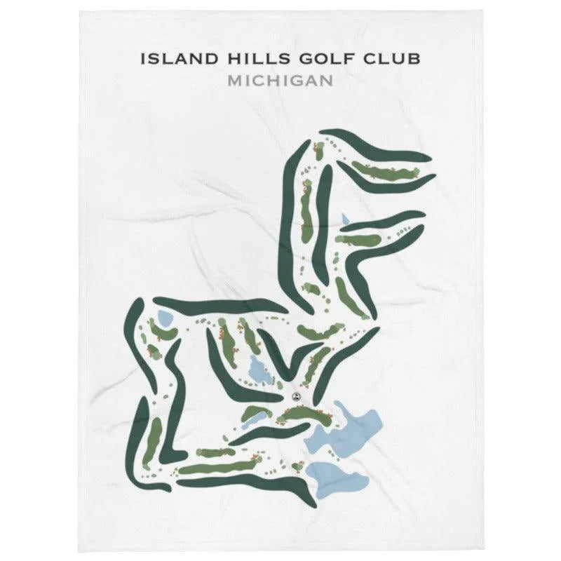 Island Hills Golf Club, Michigan - Printed Golf Course