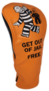 Get Out of Jail Free Embroidered Driver Headcover by ReadyGOLF