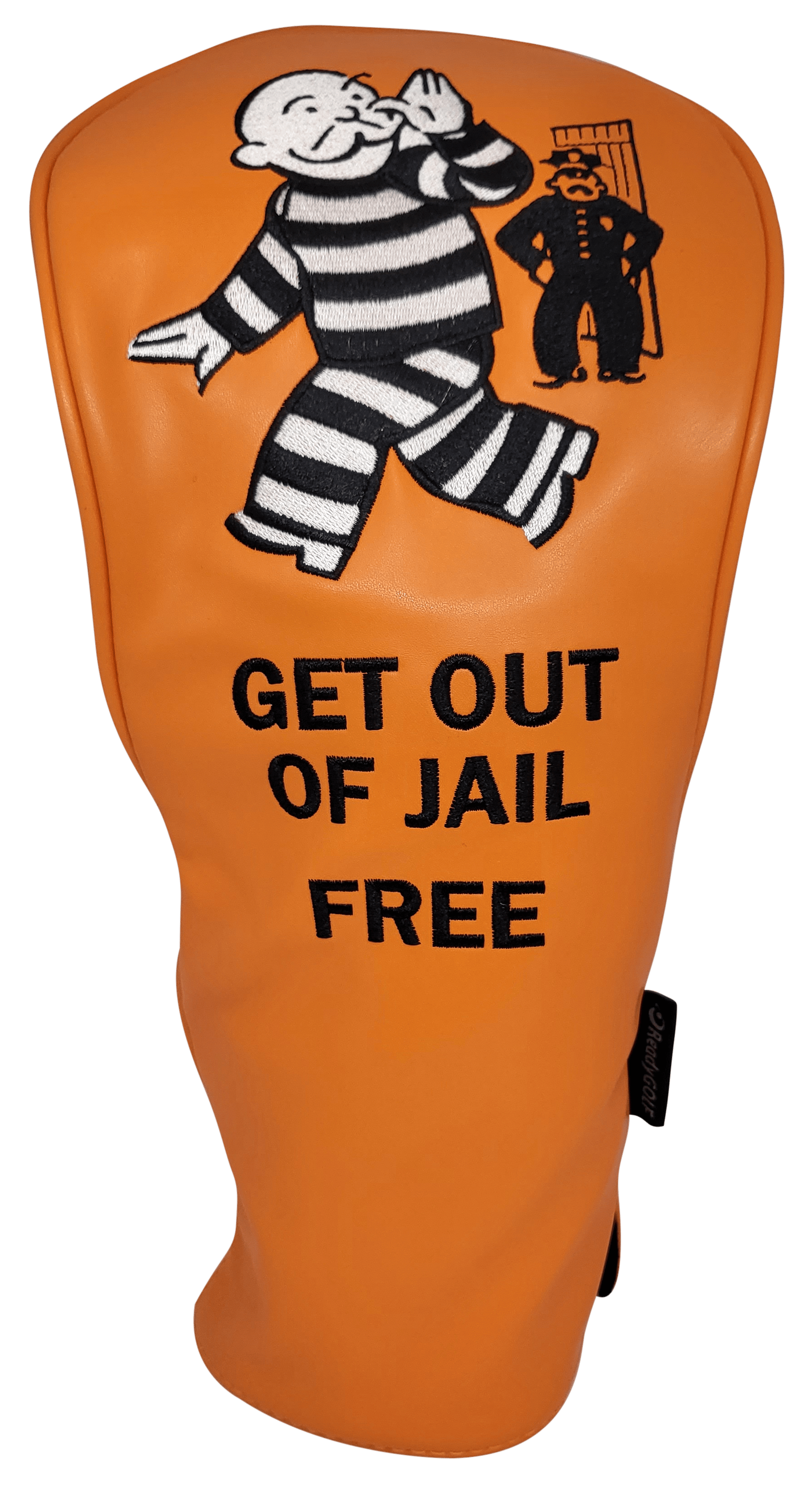 Get Out of Jail Free Embroidered Driver Headcover by ReadyGOLF