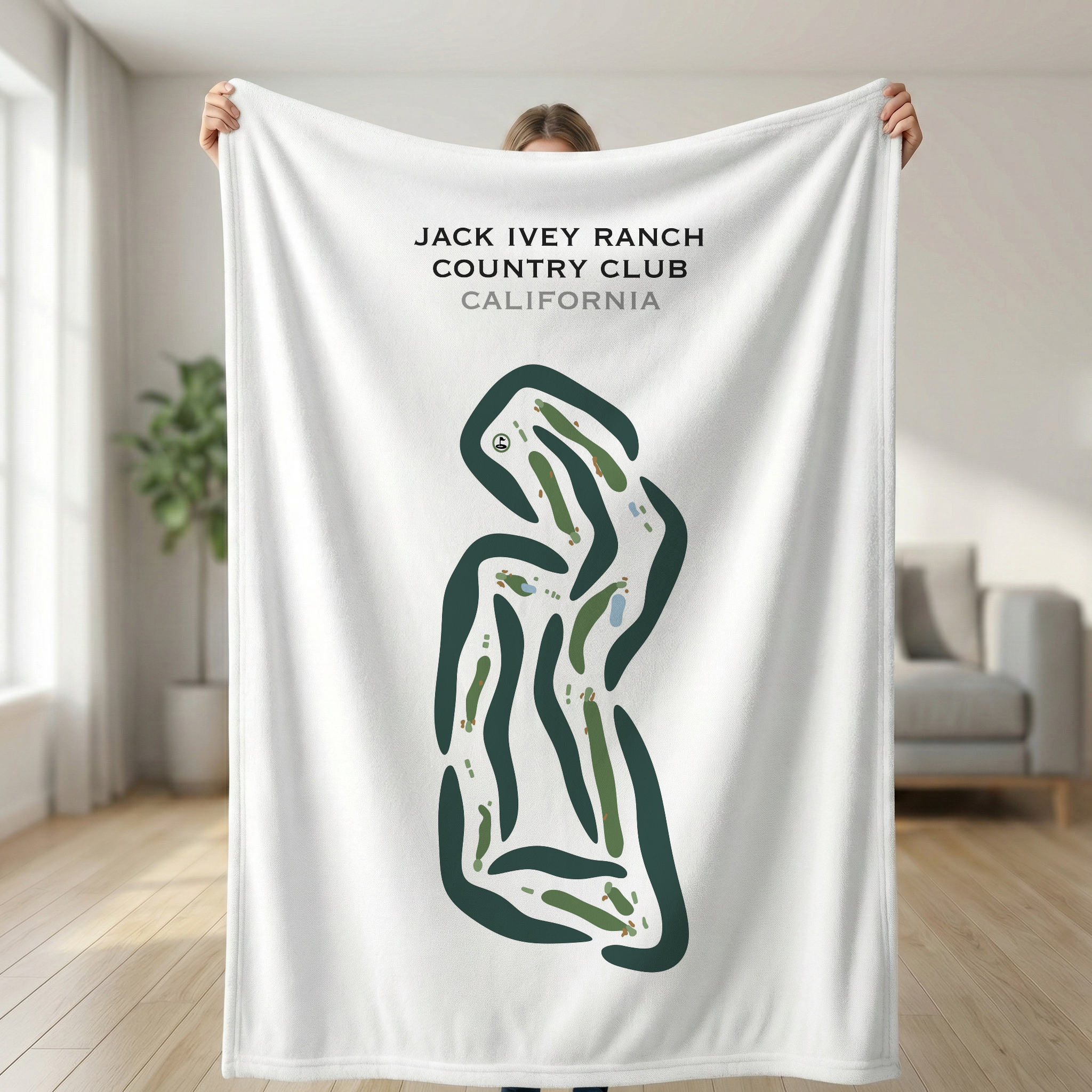 Jack Ivey Ranch Country Club, California - Printed Golf Courses