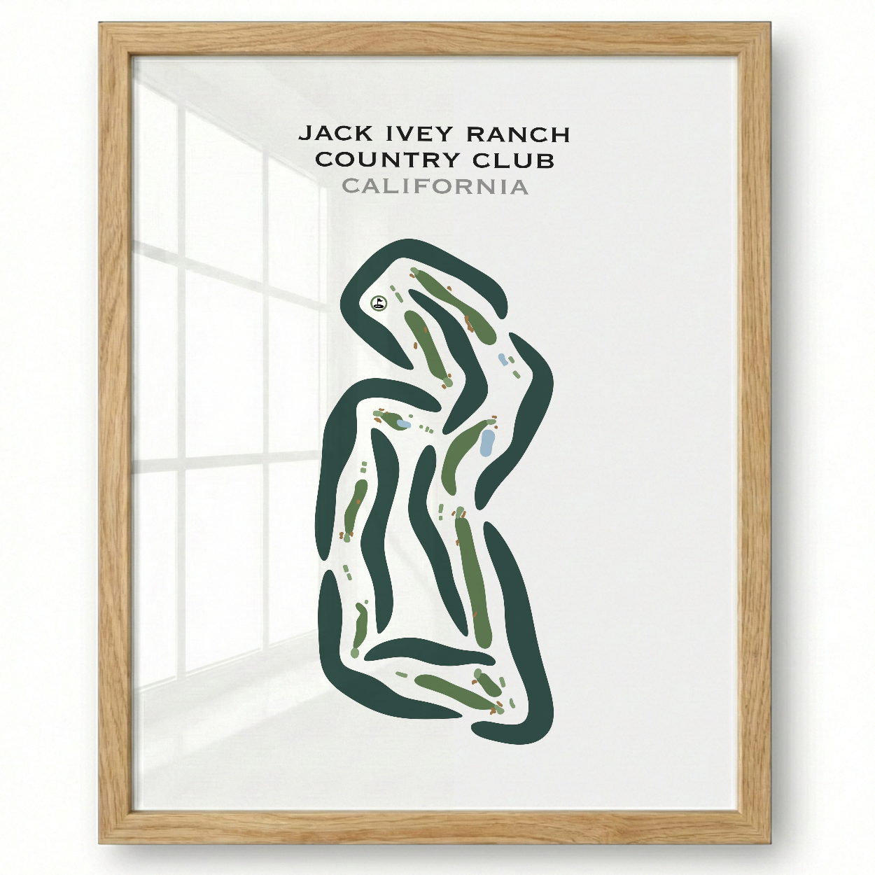 Jack Ivey Ranch Country Club, California - Printed Golf Courses