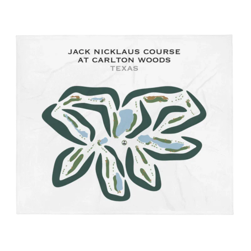 Jack Nicklaus Course At Carlton Woods, Texas - Printed Golf Courses
