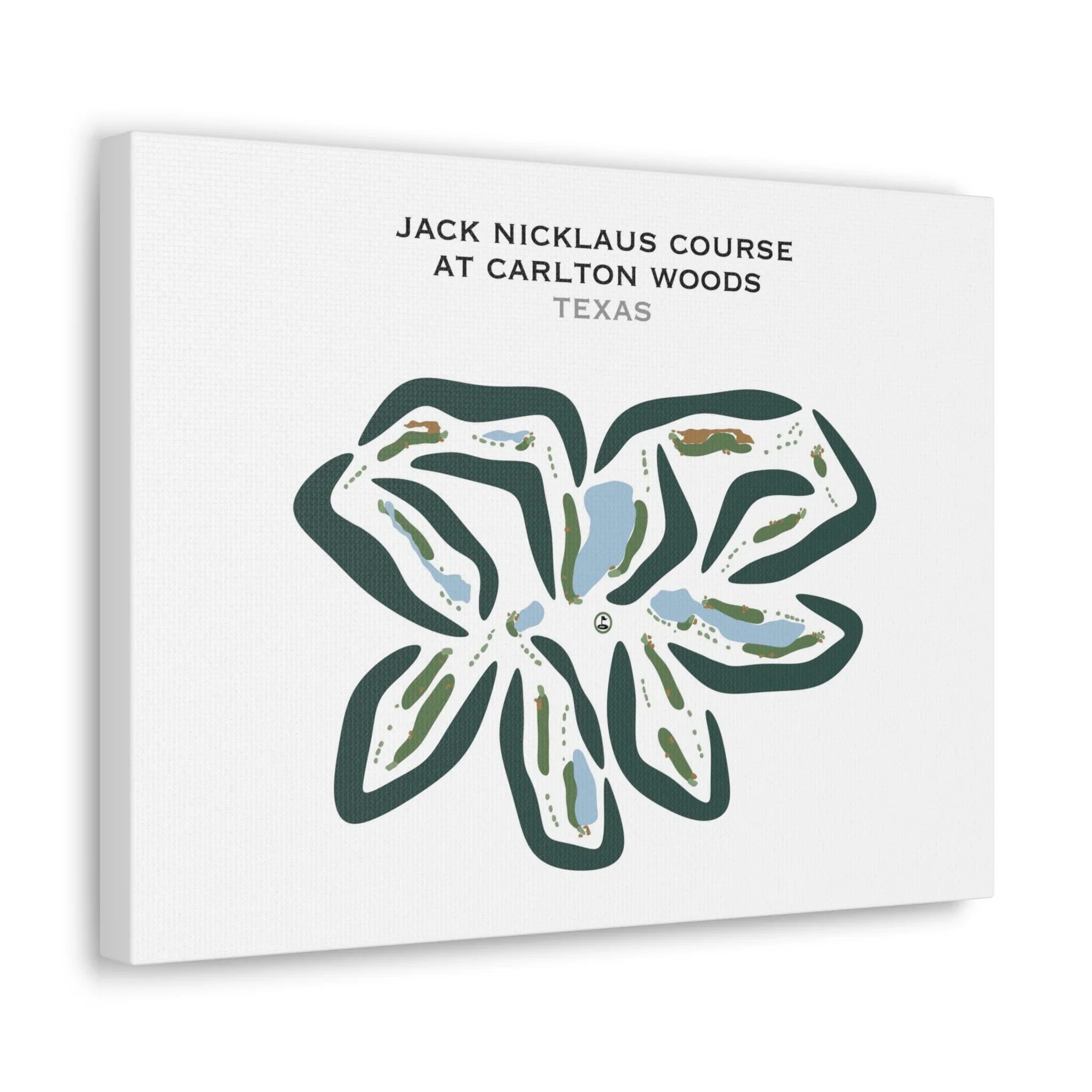 Jack Nicklaus Course At Carlton Woods, Texas - Printed Golf Courses
