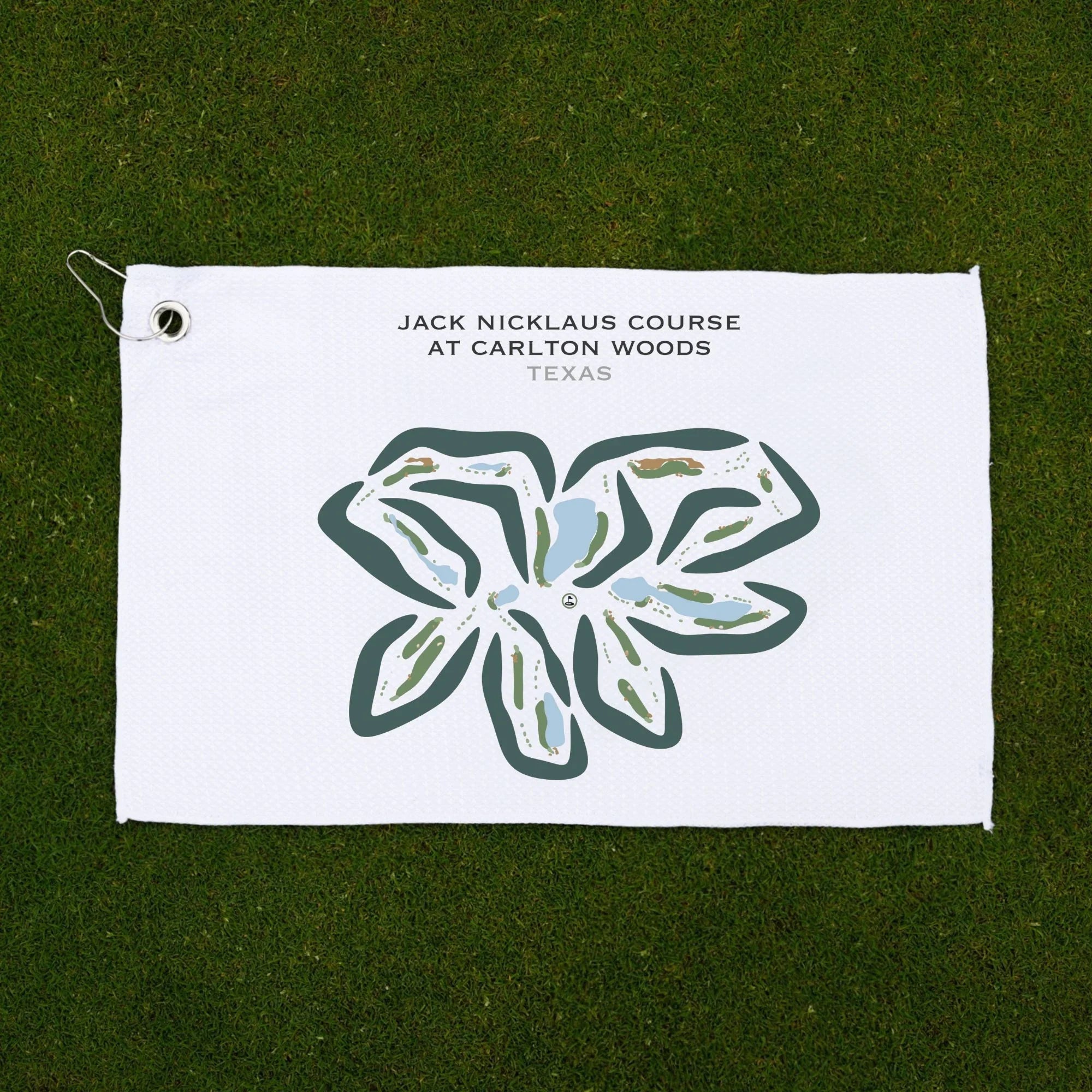Jack Nicklaus Course At Carlton Woods, Texas - Printed Golf Courses