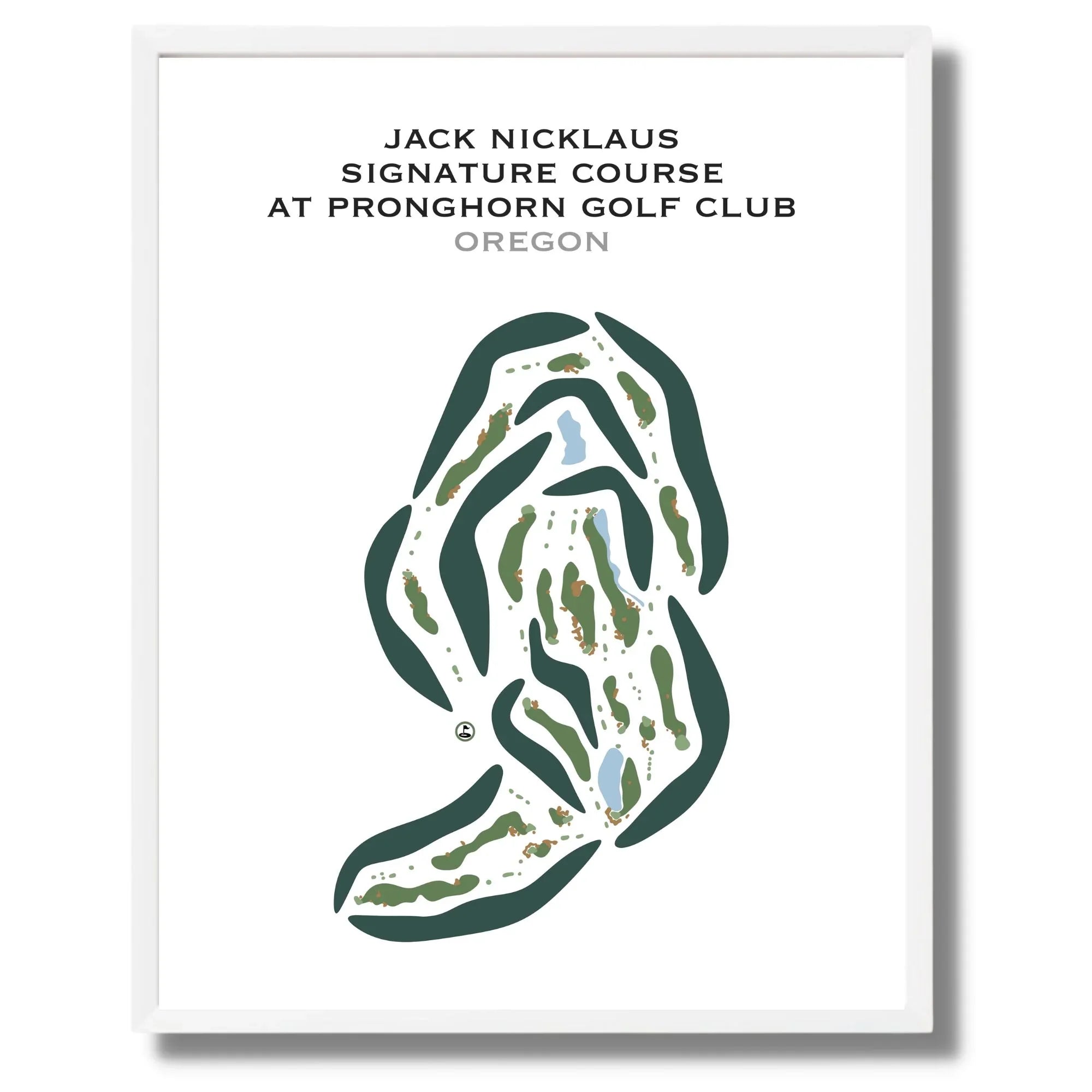Jack Nicklaus Signature Course at Pronghorn Golf Club, Oregon - Printed Golf Courses