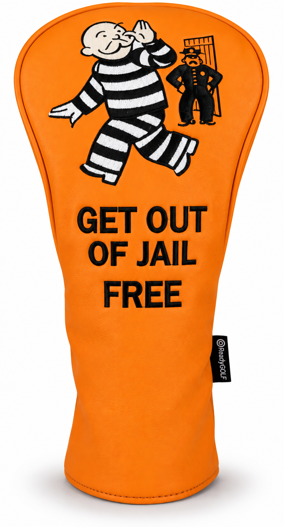 Get Out of Jail Free Embroidered Driver Headcover by ReadyGOLF