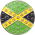 Jamaica Flag Crystal Ball Marker & Hat Clip by ReadyGOLF