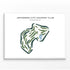 Jefferson City Country Club, Missouri - Printed Golf Course