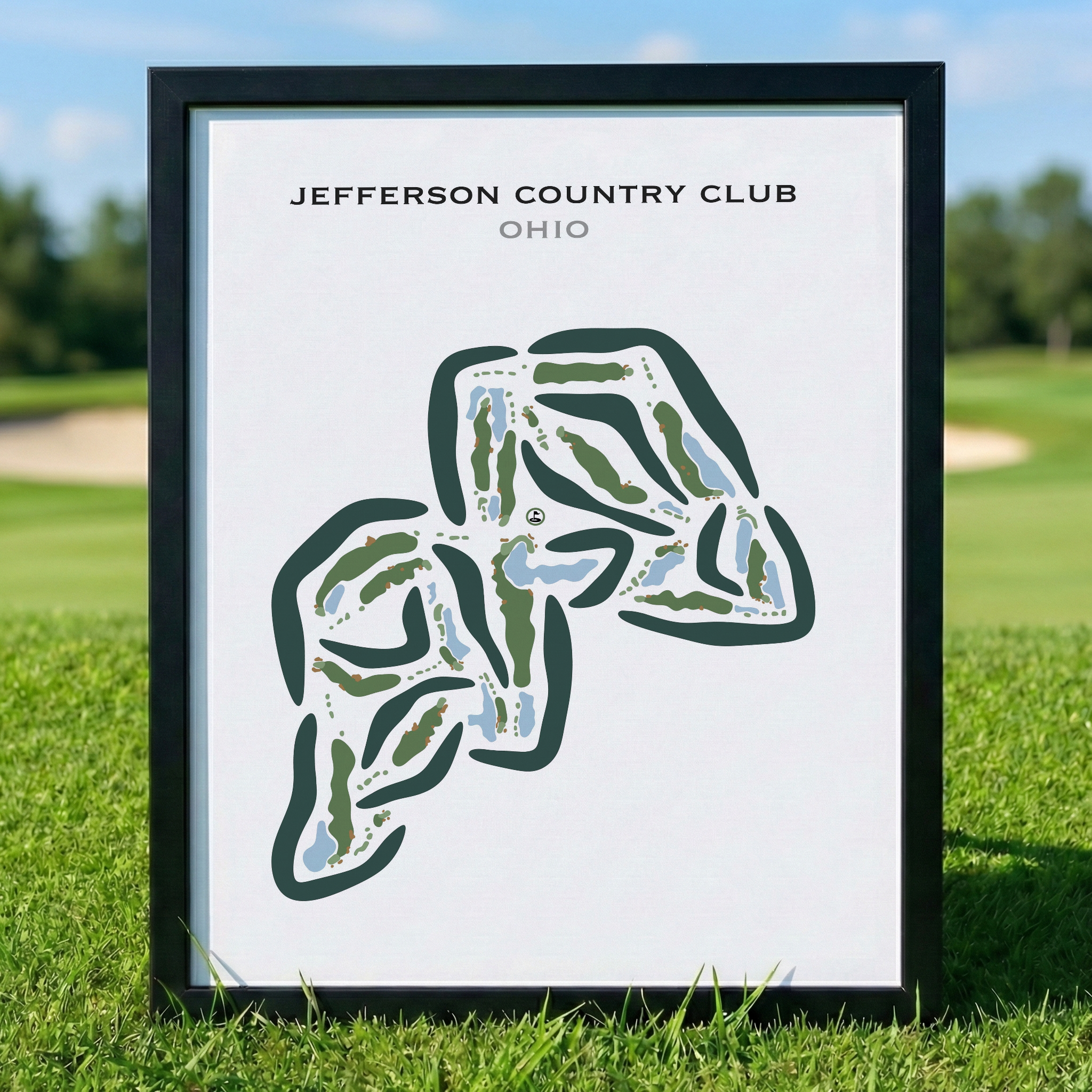 Jefferson Country Club, Ohio - Printed Golf Courses