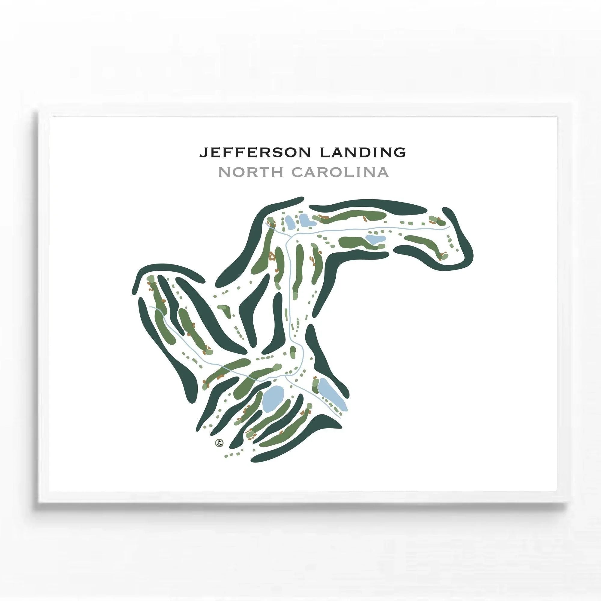 Jefferson Landing, North Carolina - Printed Golf Course