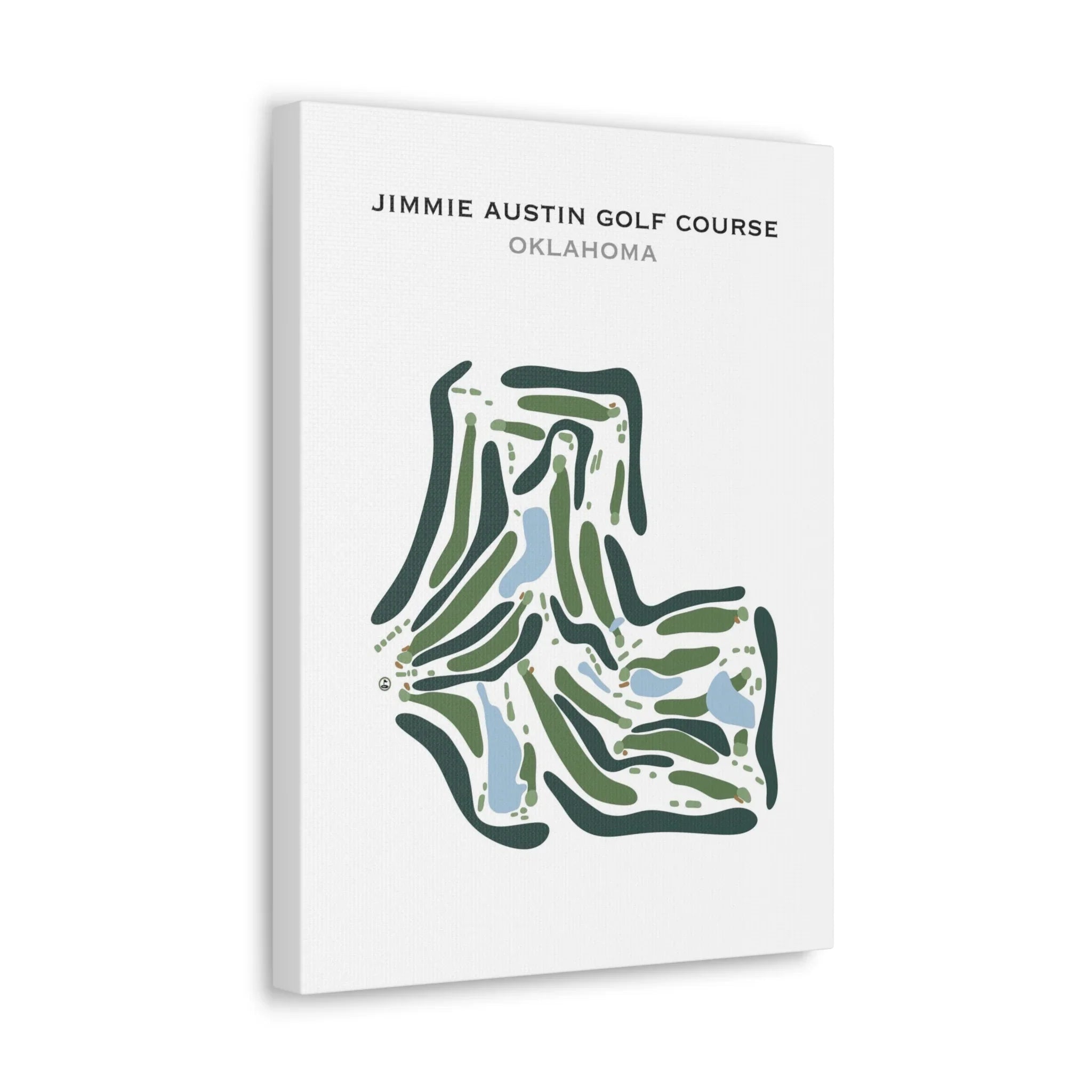 Jimmie Austin Golf Course, Oklahoma - Printed Golf Course