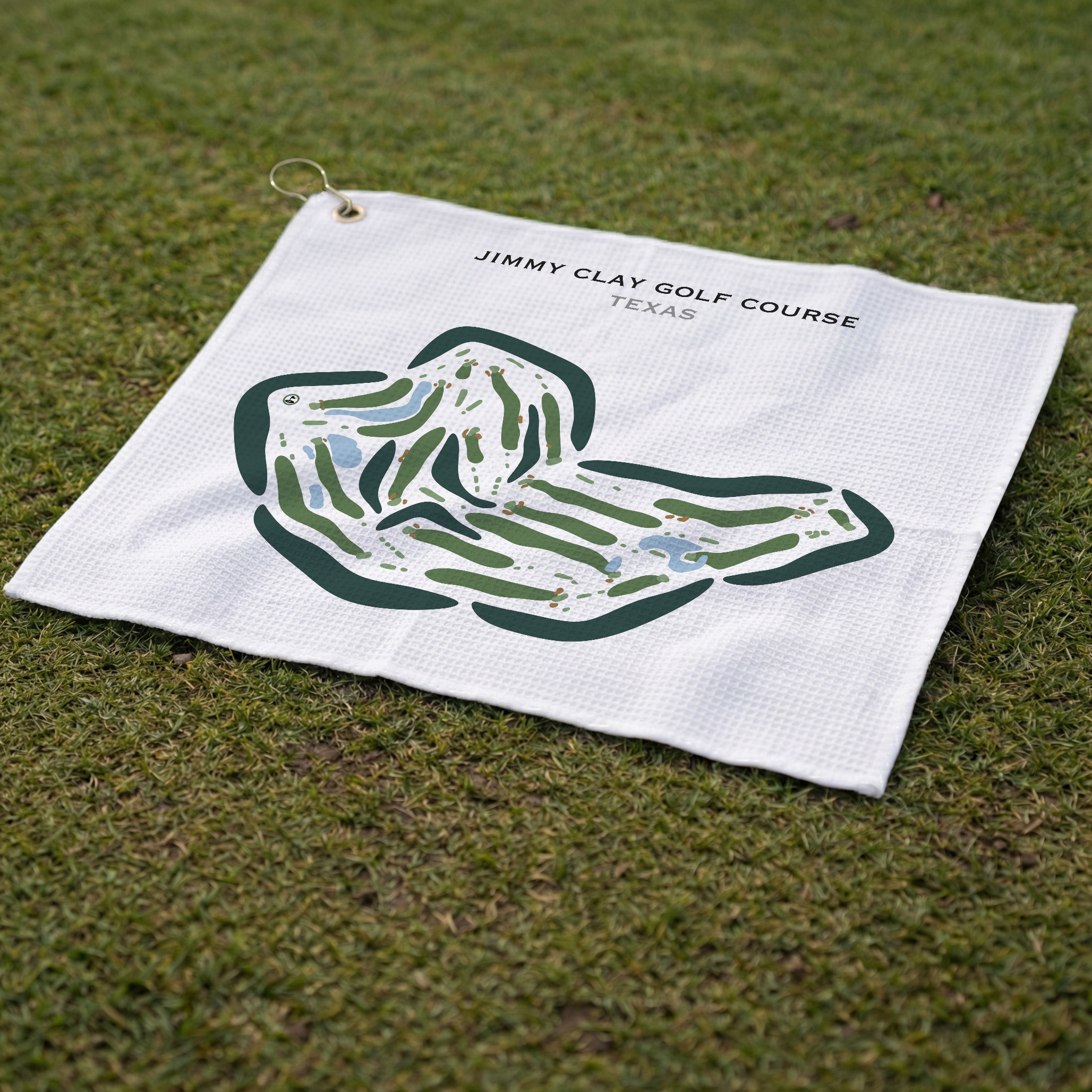Jimmy Clay Golf Course, Texas - Printed Golf Courses