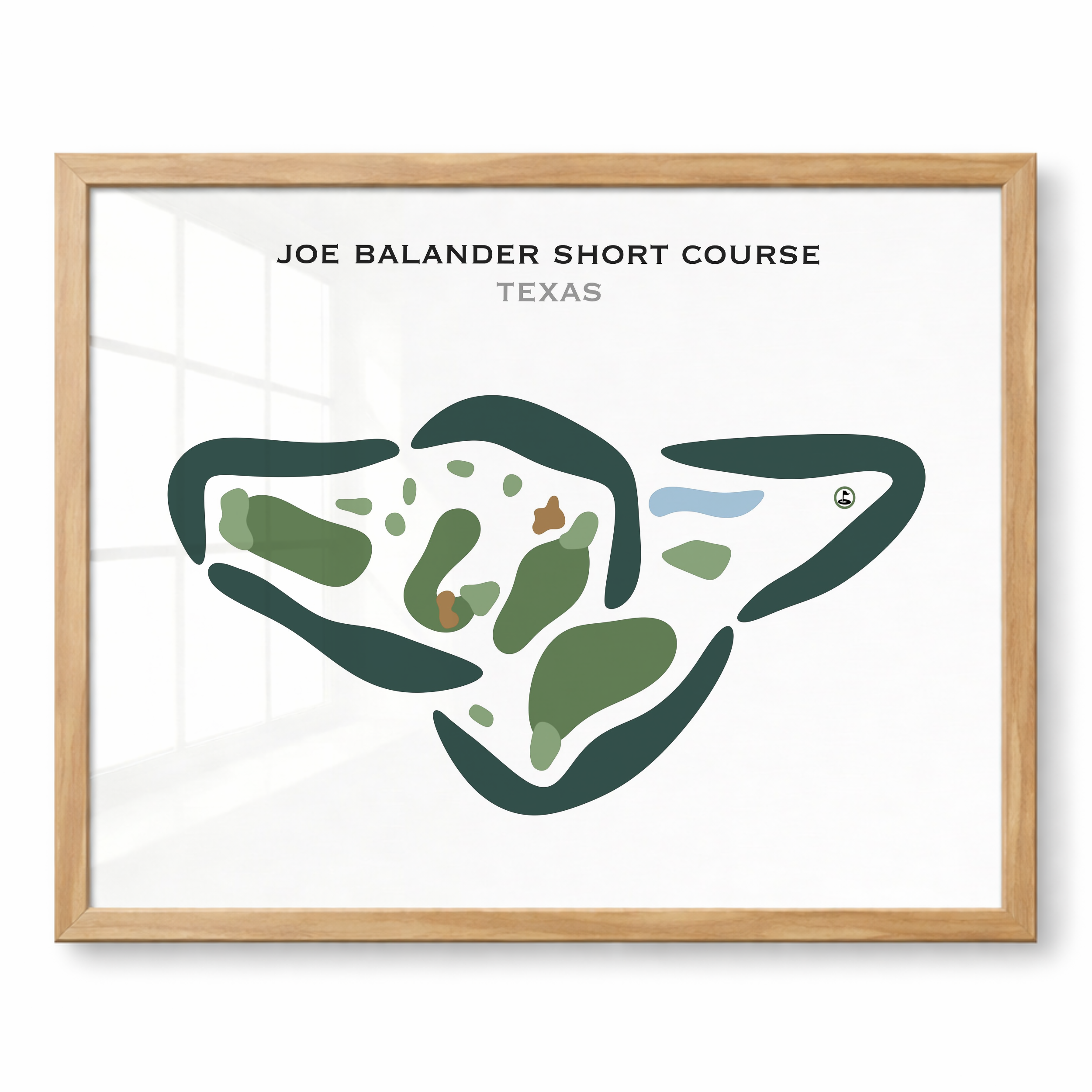 Joe Balander Short Course, Texas - Printed Golf Courses