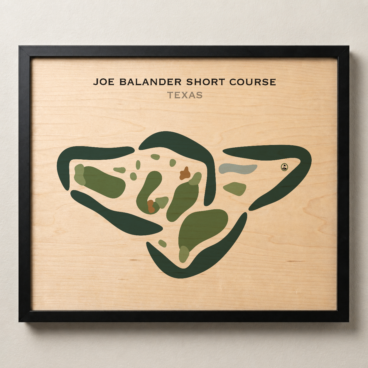 Joe Balander Short Course, Texas - Printed Golf Courses
