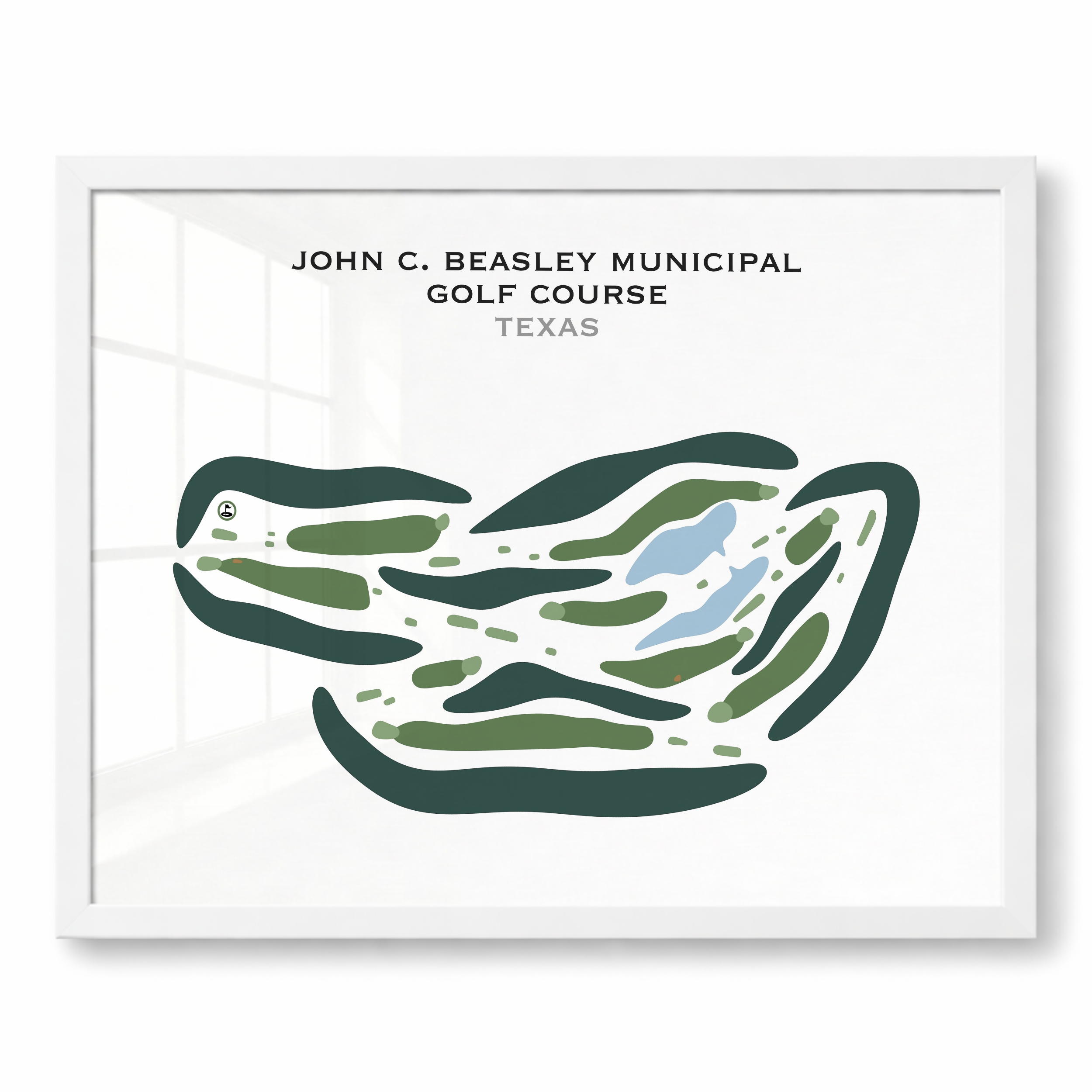 John C. Beasley Municipal Golf Course, Texas - Printed Golf Courses